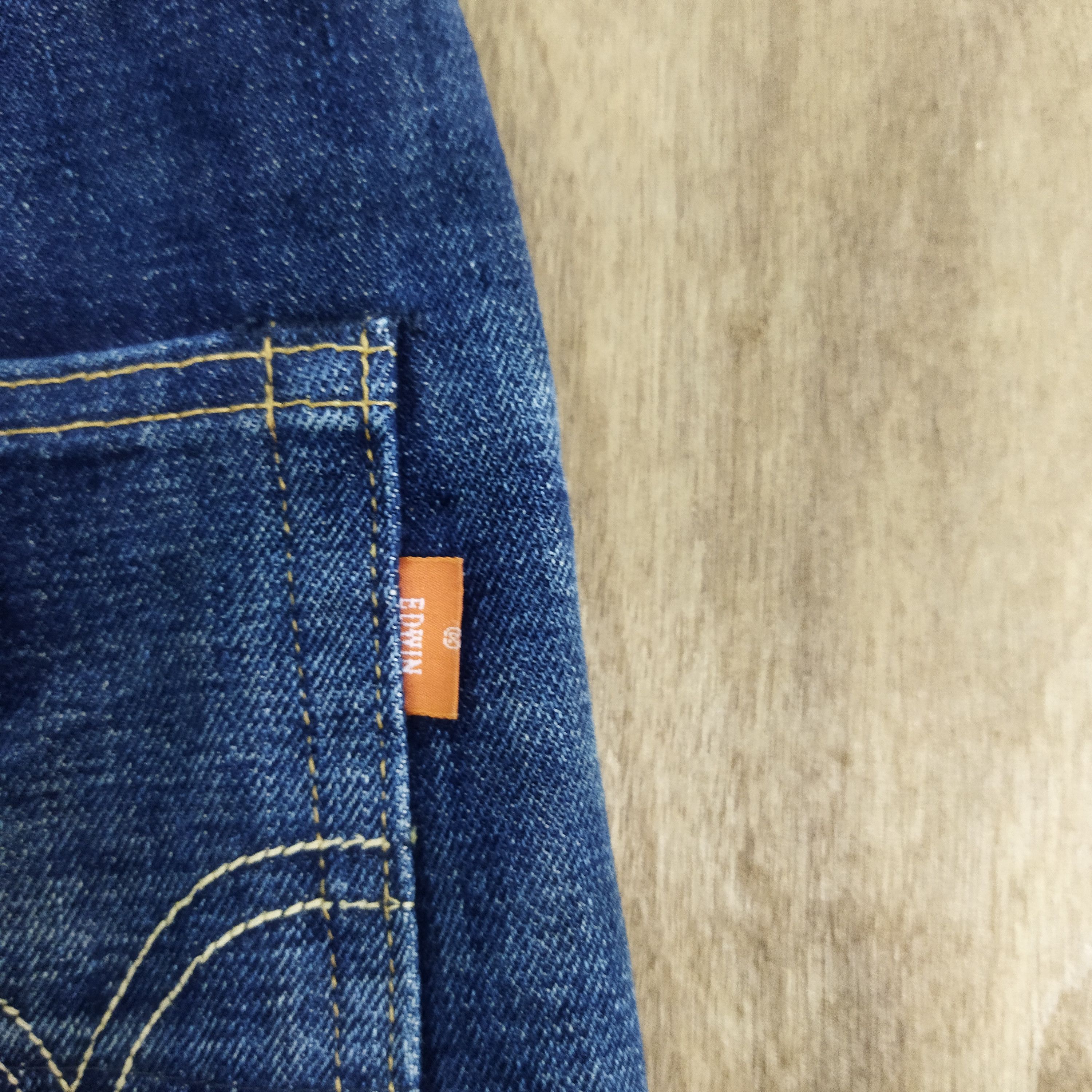 Edwin × Vintage EDWIN 505 BLUE RUSTY JEANS PANTS Size US 34 / EU 50 - 11 Thumbnail