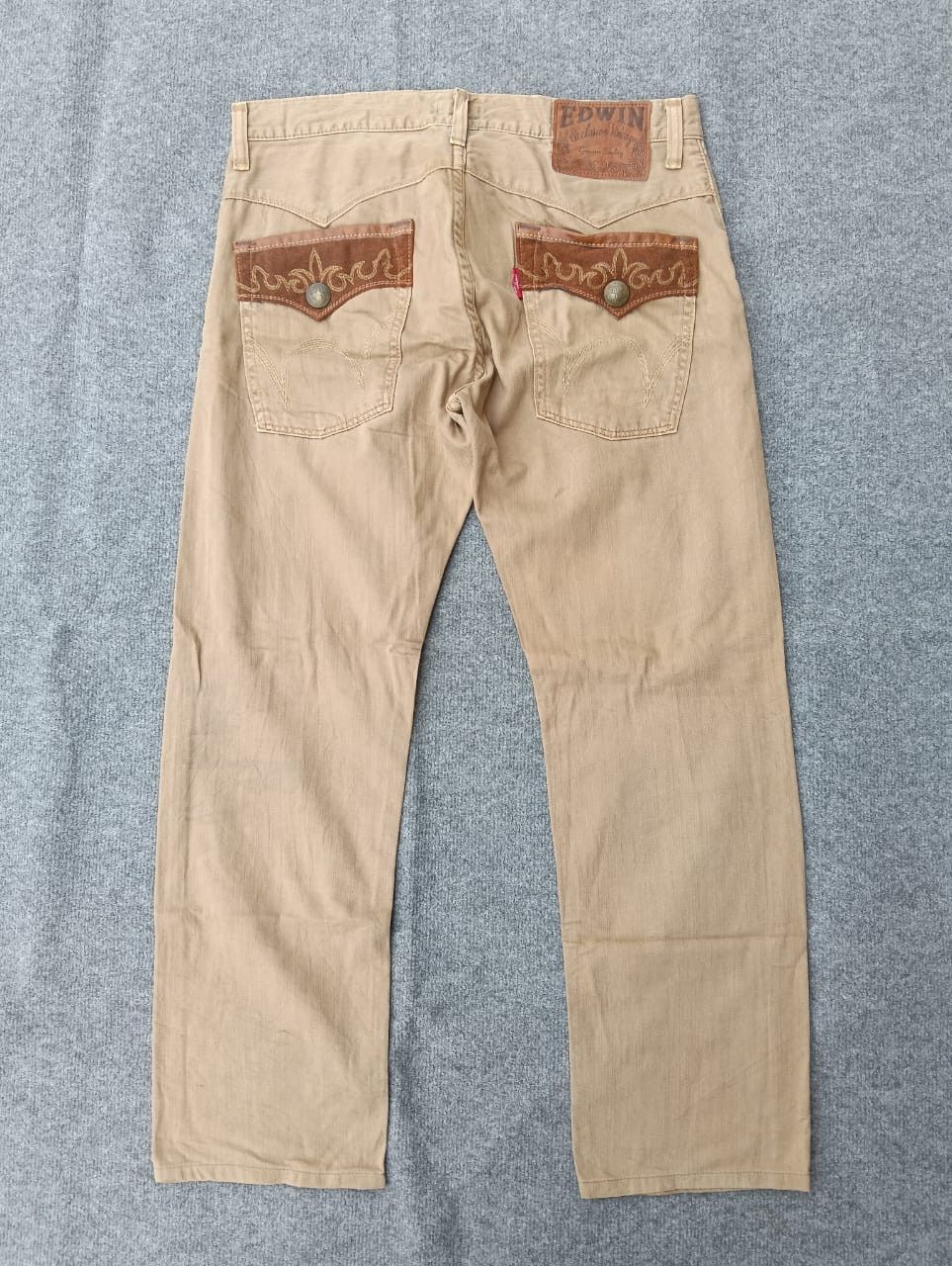 Edwin Vintage Edwin Cowboy Style Jeans – Leather Pocket Detail Size US 36 / EU 52 - 1 Thumbnail