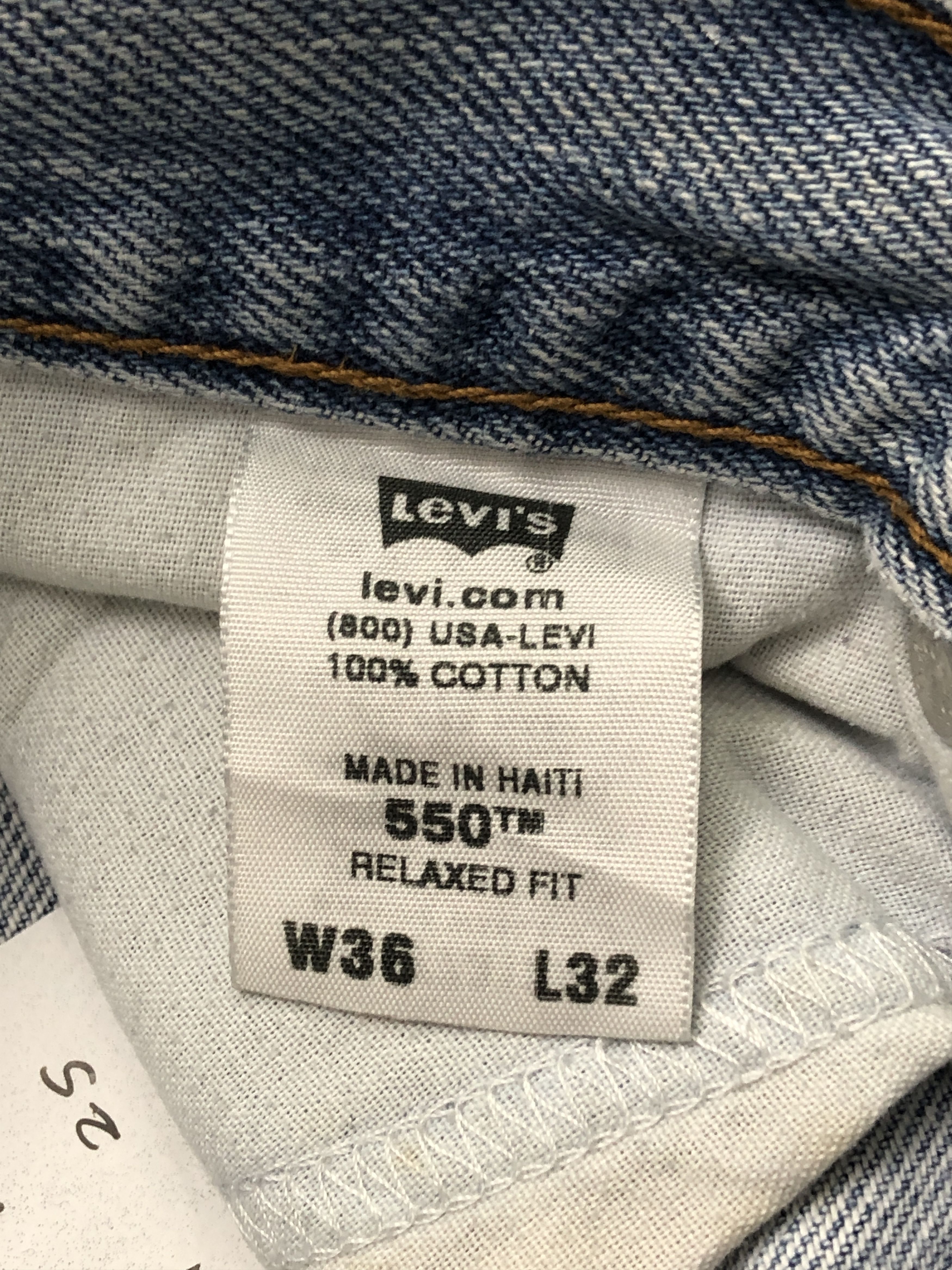 Levi's × Vintage Dirty Faded Blue Vintage Levis 550 Jeans Size US 35 - 7 Thumbnail
