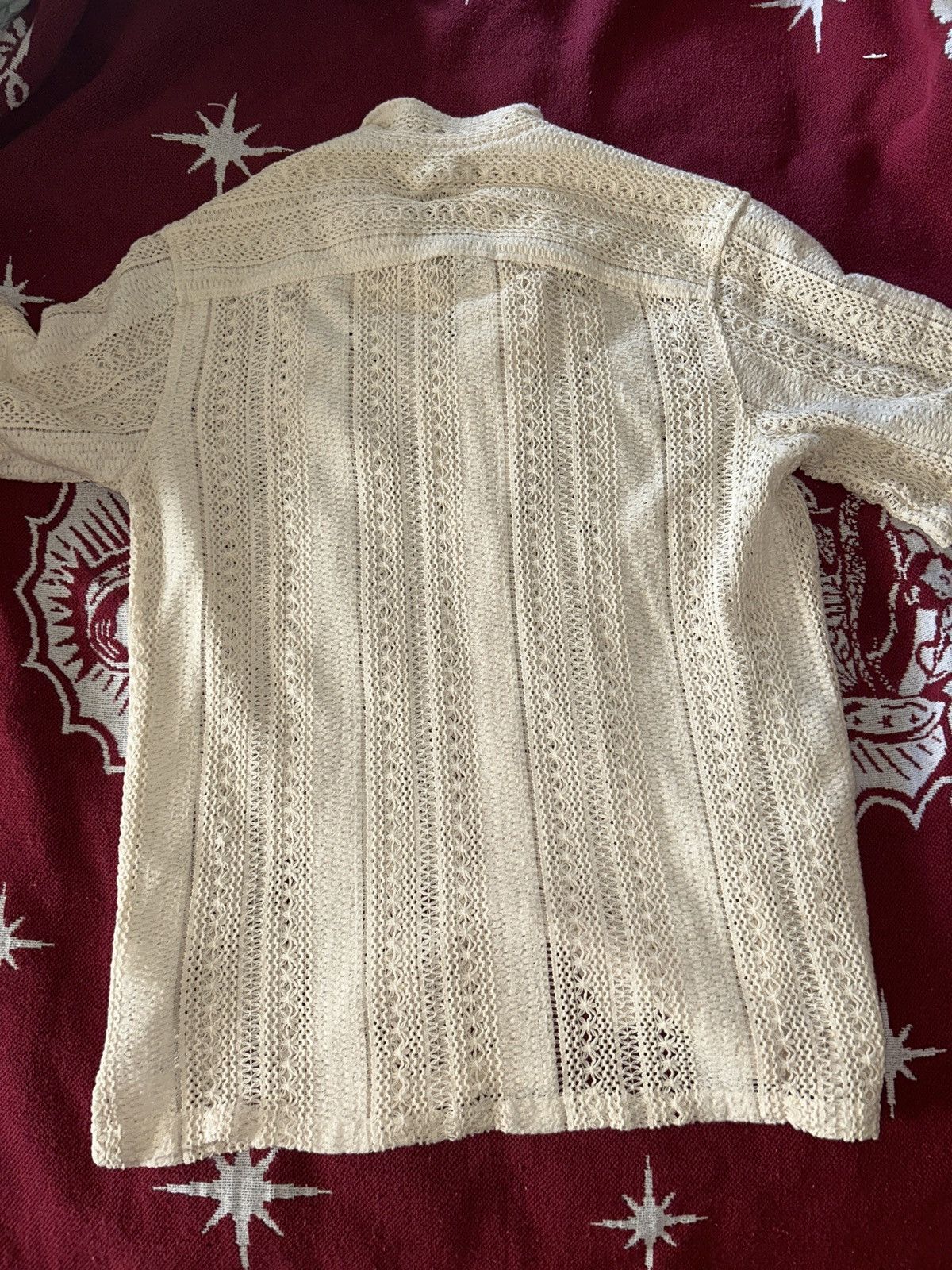 Vintage × Zara Zara crochet textured button down shirt Size US M / EU 48-50 / 2 - 2 Thumbnail