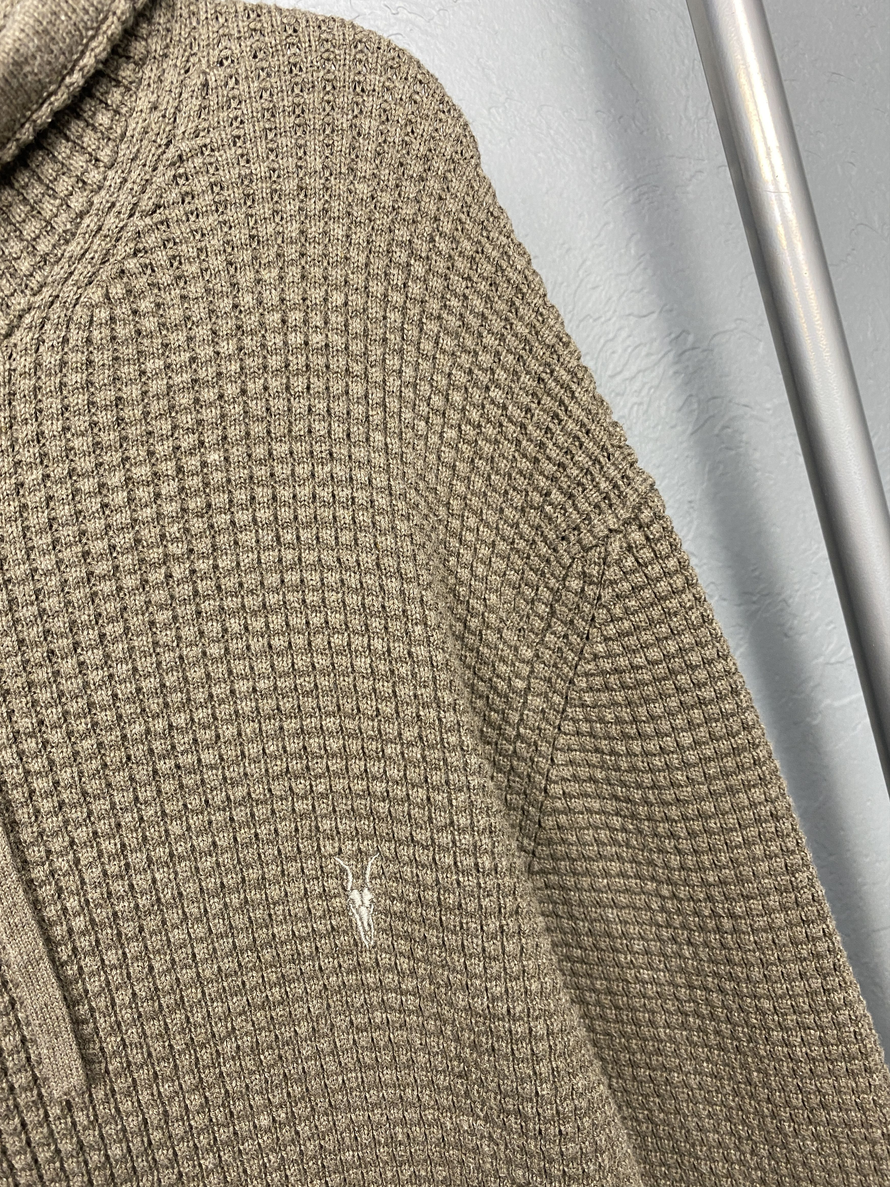 Allsaints × Vintage Allsaints Vintage Mens Knit Zip Hoodie Size US L / EU 52-54 / 3 - 3 Thumbnail