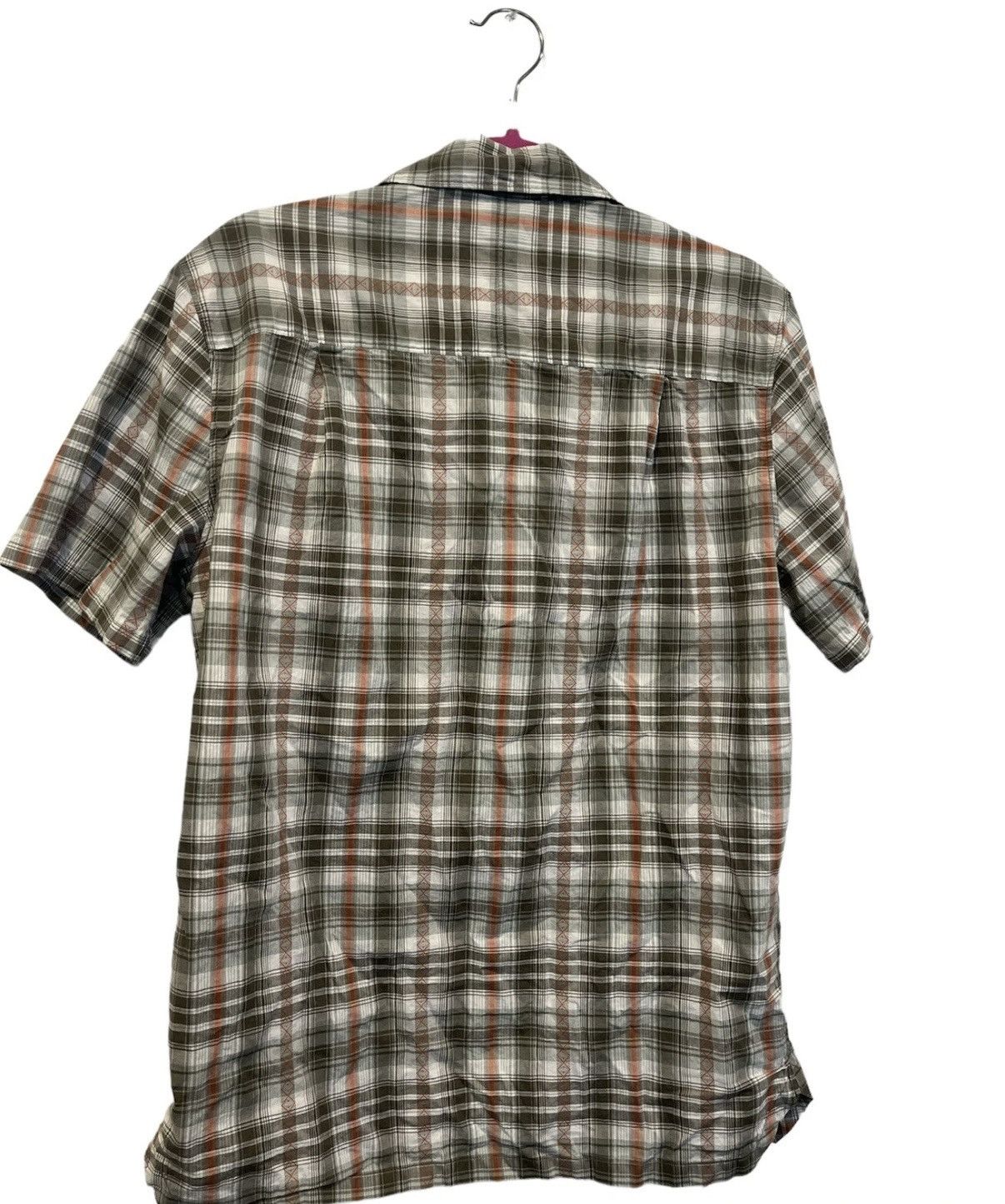 Merrell Merrell Men’s Brown Orange Plaid Shirt Sleeve Button Down Size US M / EU 48-50 / 2 - 5 Thumbnail