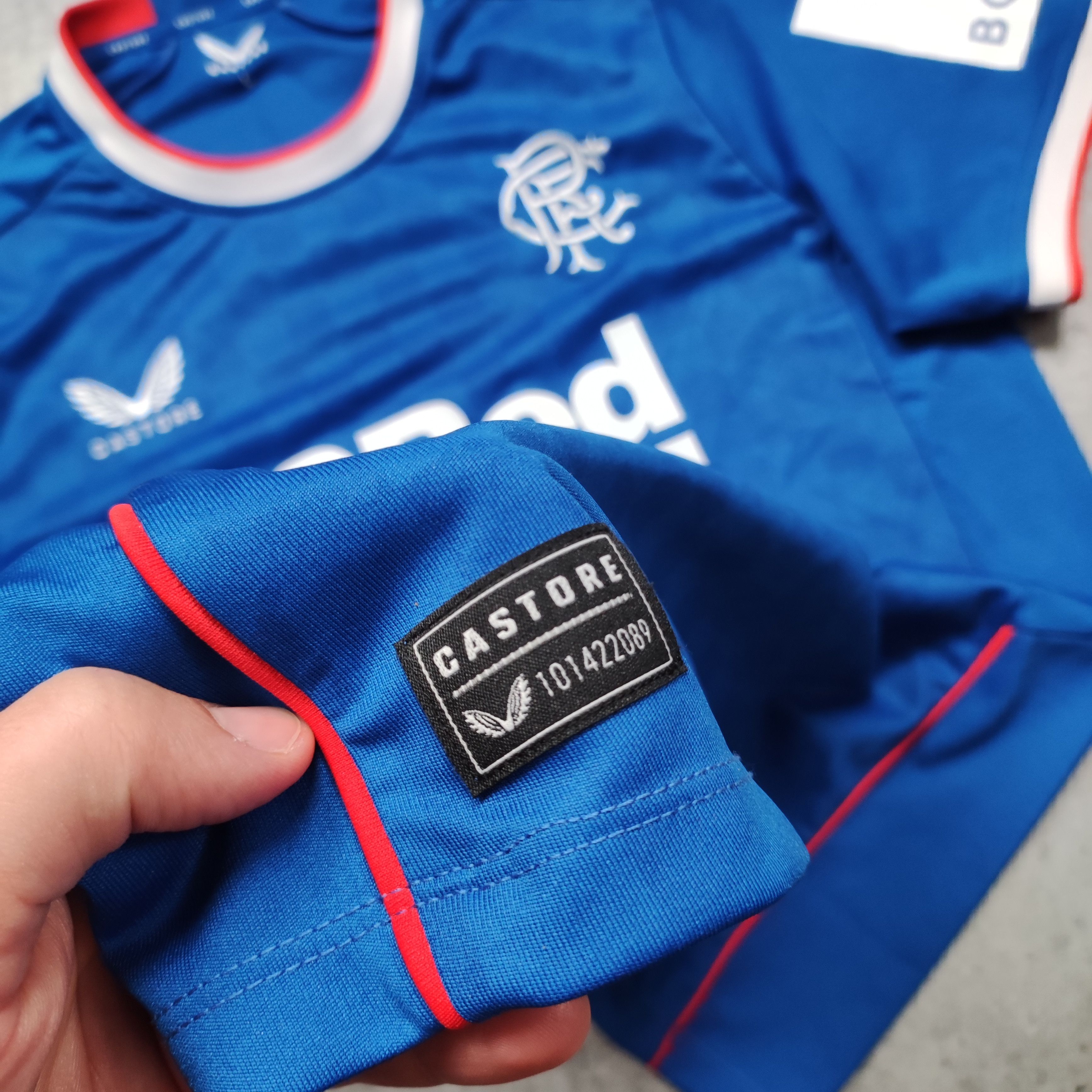Vintage Glasgow Rangers Football 2023 Castore Home Jersey Size US L / EU 52-54 / 3 - 6 Thumbnail