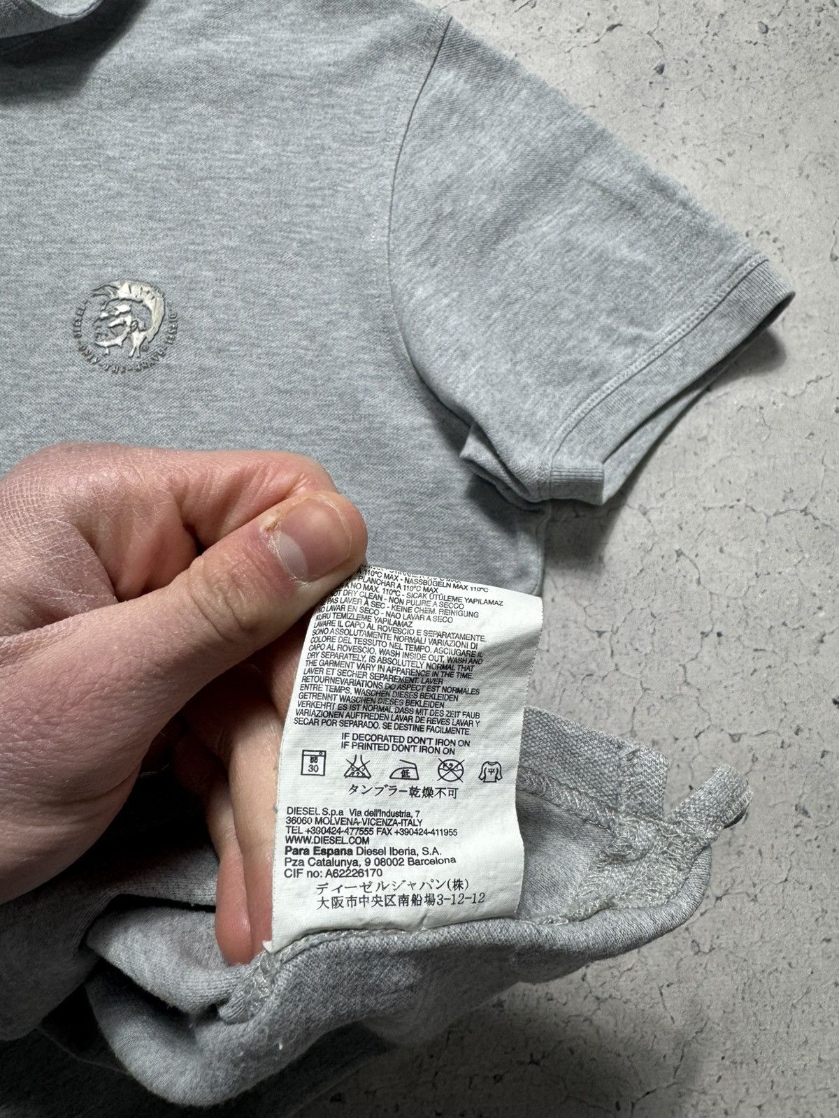 Diesel Diesel Industry Polo Shirt Grey Size XL Size US XL / EU 56 / 4 - 8 Thumbnail
