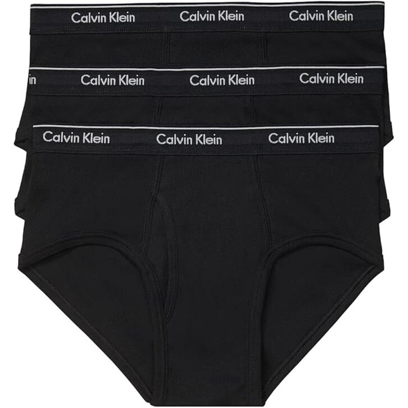 Calvin Klein Calvin Kelvin Stretch Briefs Underwear Men XL - Blk (3 Pack) Size 44 - 1 Thumbnail