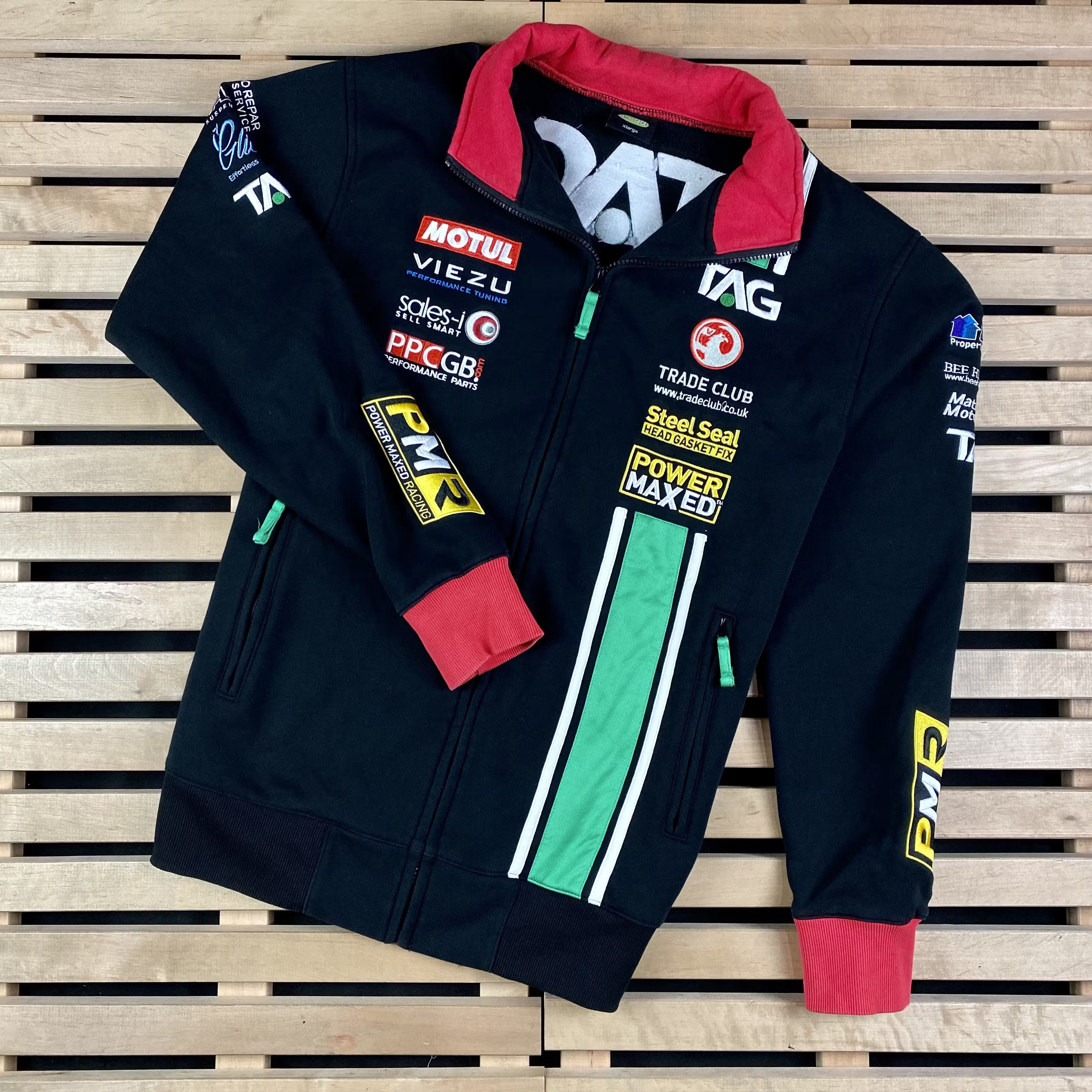 Vintage Mens Fleece Bomber Jacket Power Maxed Racing Motul Size XL Size US XL / EU 56 / 4 - 1 Thumbnail