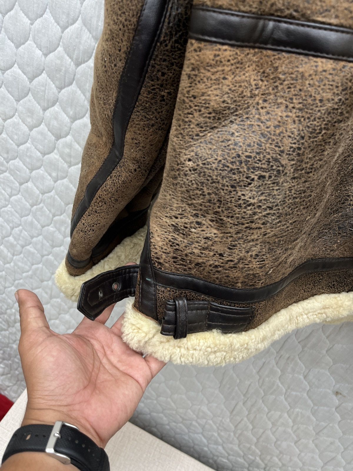 Genuine Leather 🔥🔥🔥STEALS VTG B3 MILITARY SHEARLING LEATHER JACKET Size US M / EU 48-50 / 2 - 13 Thumbnail