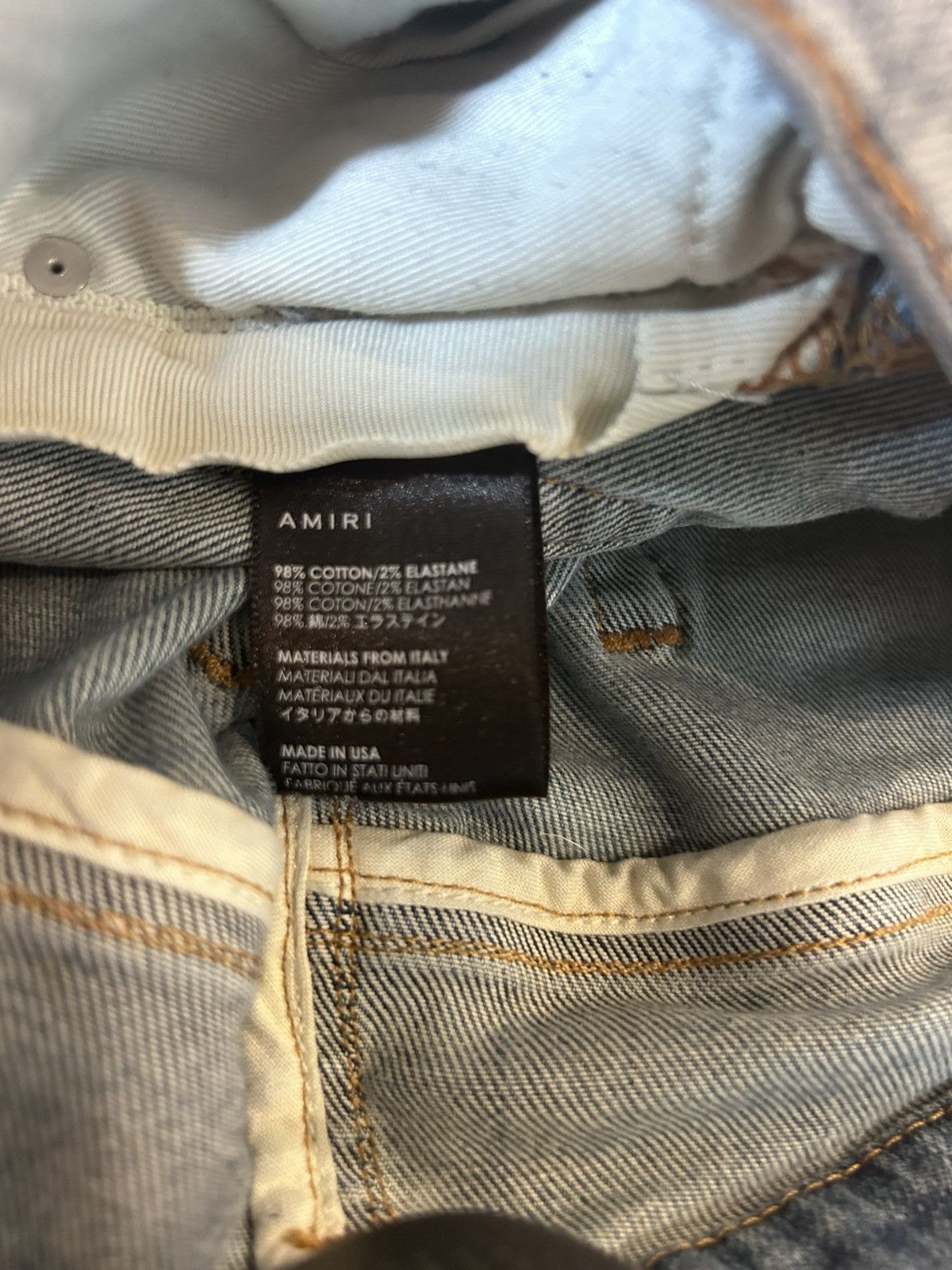 Amiri amiri ss18 blue art patch jeans Size US 32 / EU 48 - 4 Thumbnail