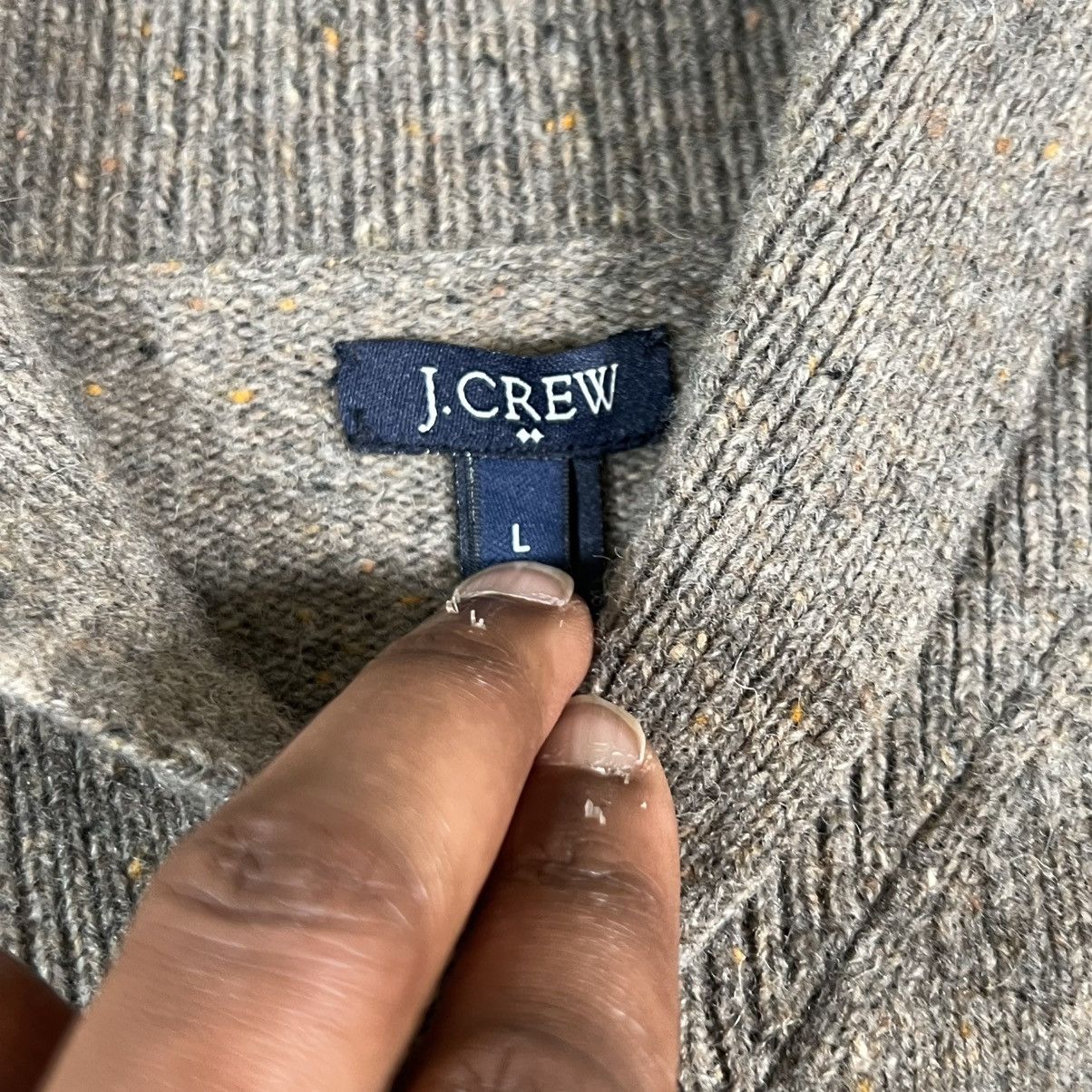 J.Crew J Crew Lambswool Cardigan Sweater Shawl Large Brown Knit Size US L / EU 52-54 / 3 - 2 Thumbnail
