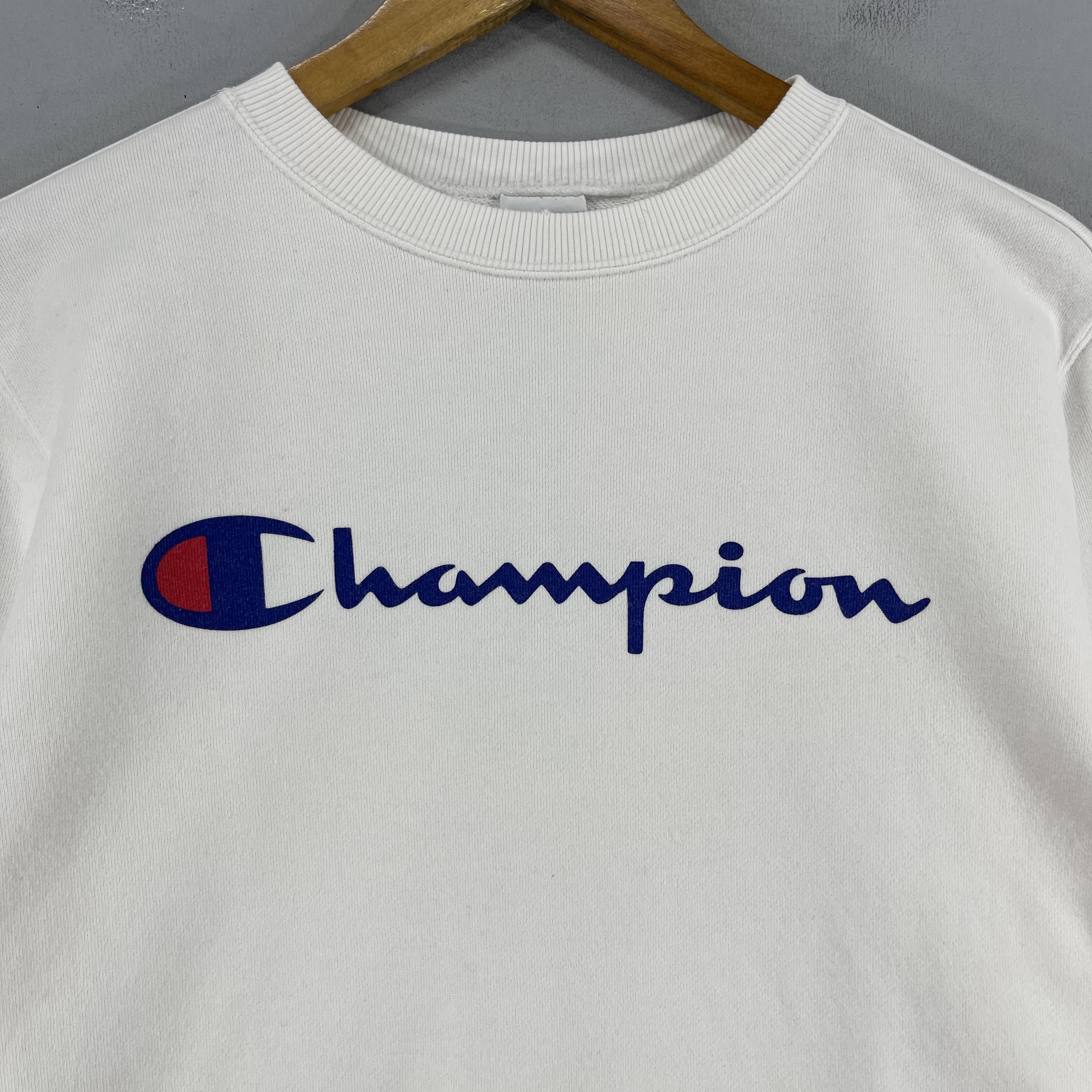 Champion × Vintage Vintage CHAMPION Big Logo Spellout Printed Sweatshirt Size US S / EU 44-46 / 1 - 2 Thumbnail
