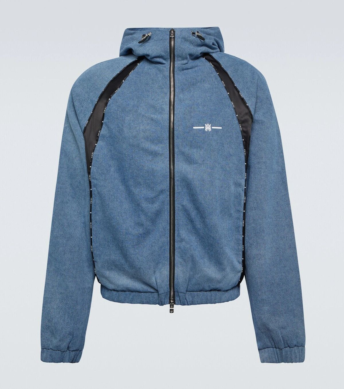 Amiri o1y0525 Denim Hooded Jacket in Blue Size US S / EU 44-46 / 1 - 1 Thumbnail