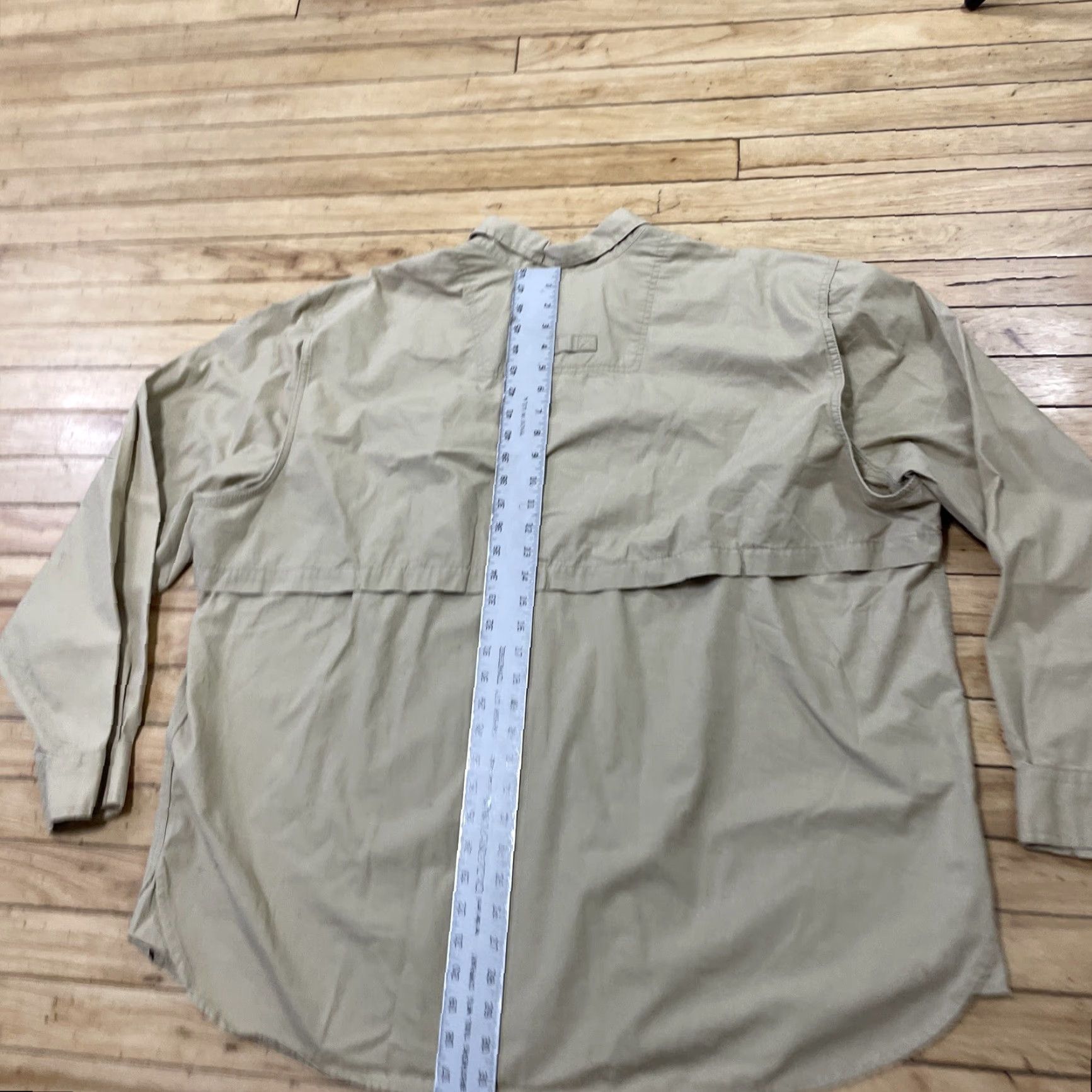 Eddie Bauer VINTAGE Eddie Bauer Hunting Shirt Men 2XL Twill Khaki Beiges Pad Western Vent Button-Up With Pockets Size US XXL / EU 58 / 5 - 7 Thumbnail