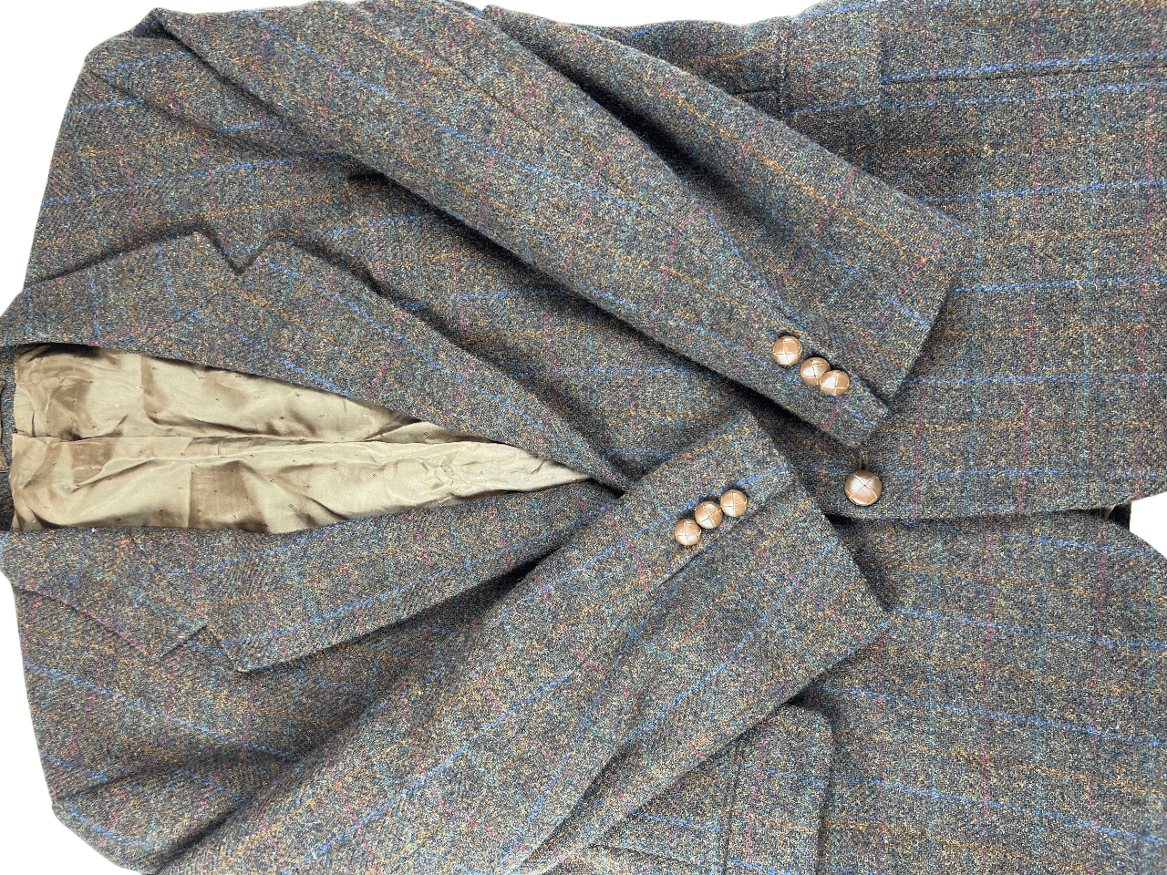 Harris Tweed × Vintage Vintage Harris Tweed Wool Blazer S Size 40S - 4 Thumbnail