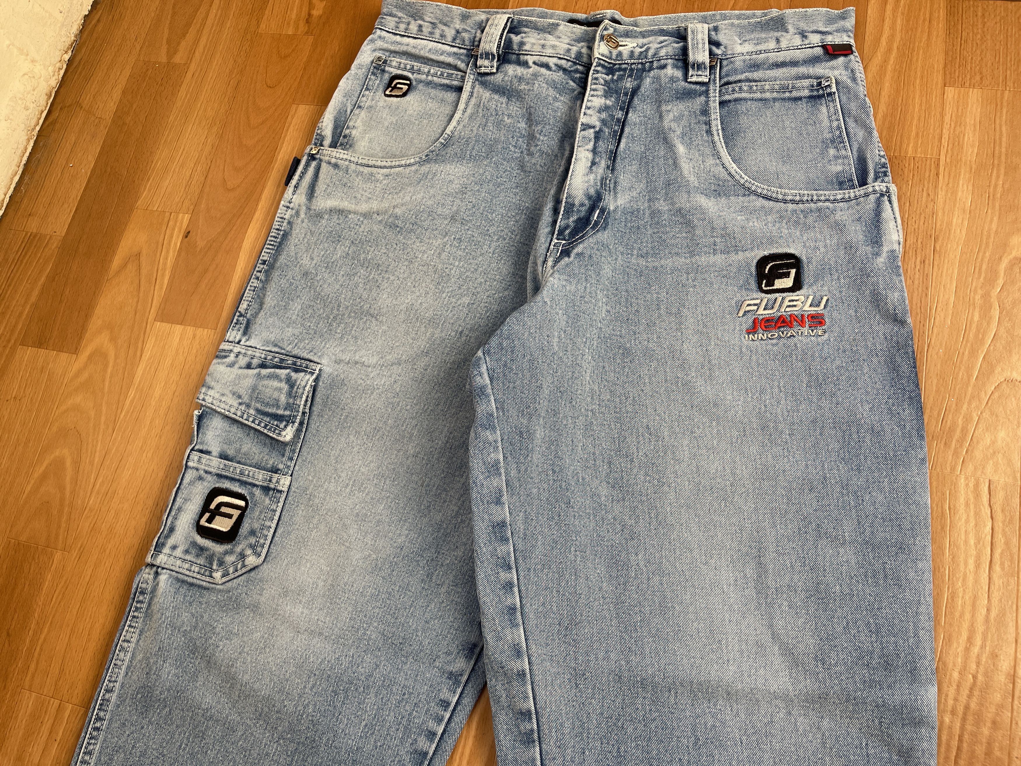 Fubu FUBU jeans, vintage baggy jeans, 90s hip hop skater Y2K 36 Size US 36 / EU 52 - 12 Thumbnail