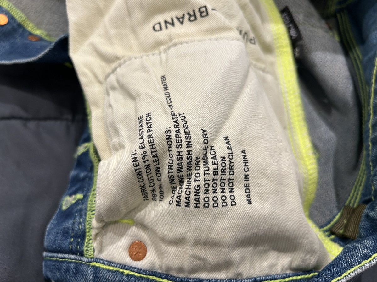 Purple Brand Purple Brand Distressed Blue Denim Jeans with Neon Rivets Size US 30 / EU 46 - 9 Thumbnail