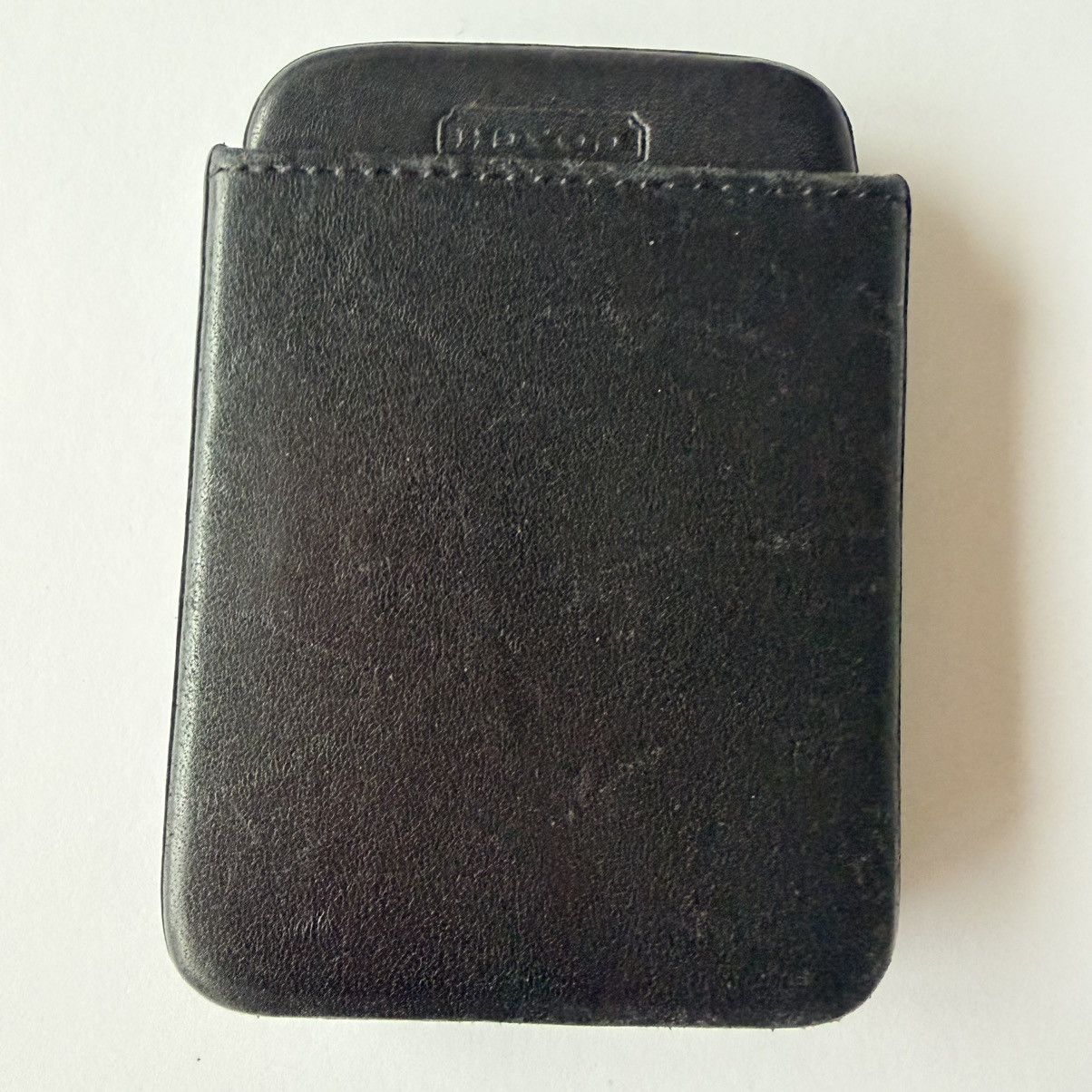Coach Coach Black Leather Slide Structured Business Card Holder Size ONE SIZE - 9 Thumbnail