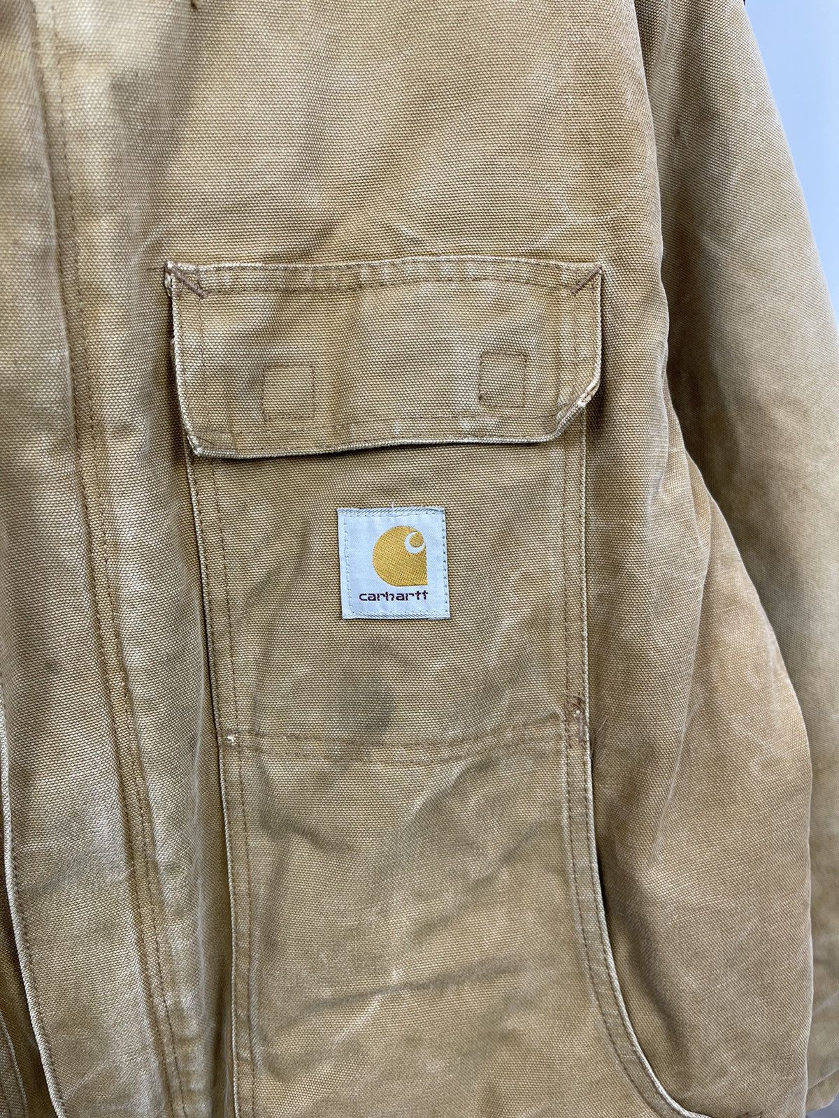 Carhartt × Carhartt Wip Carhartt Sherpa Lined Jacket Size XXL Vintage 90s Brown Size US XXL / EU 58 / 5 - 5 Thumbnail