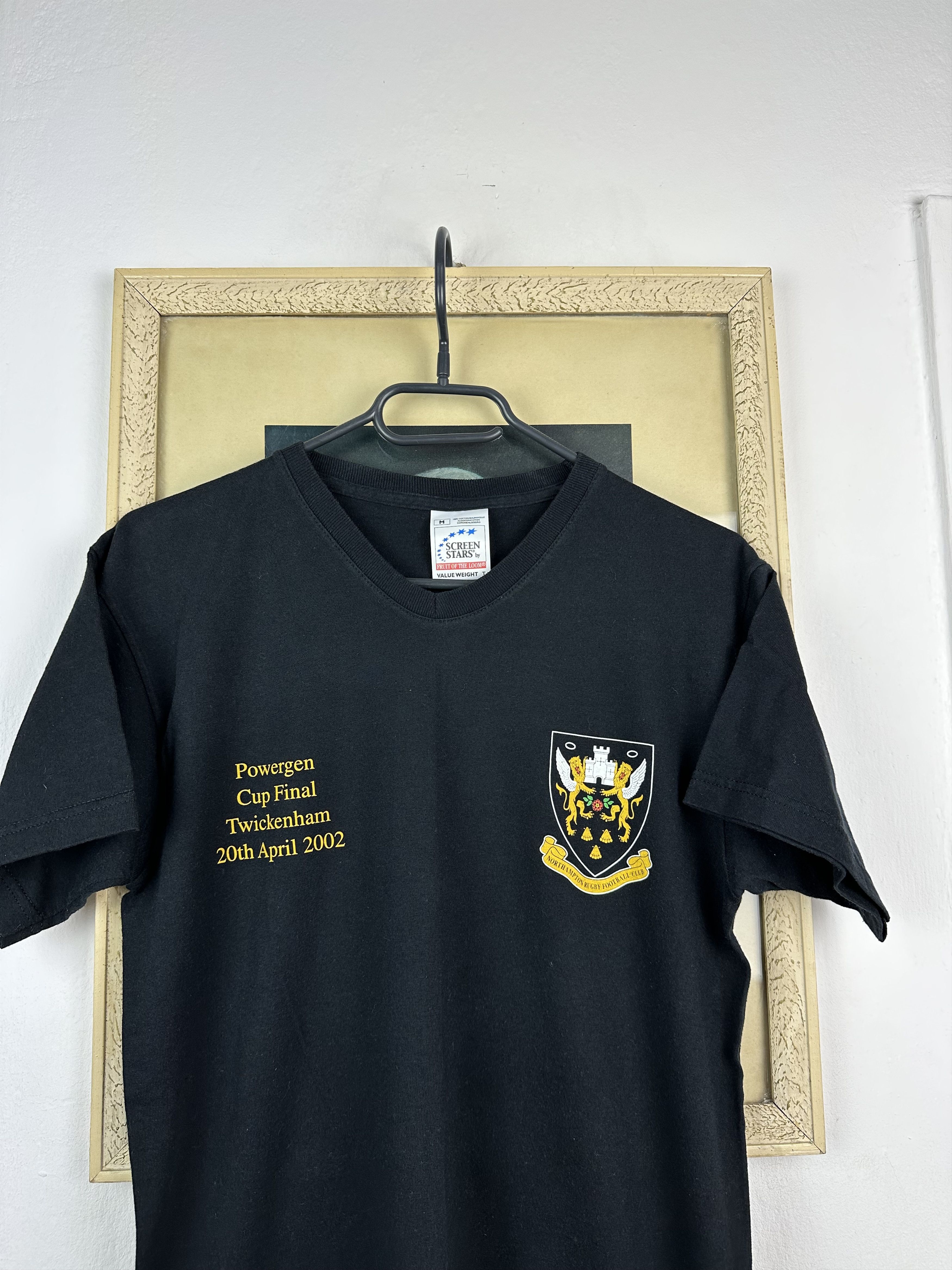 Vintage Northampton Rugby Shirt Vintage Jersey Cup Final Train Size US M / EU 48-50 / 2 - 2 Thumbnail