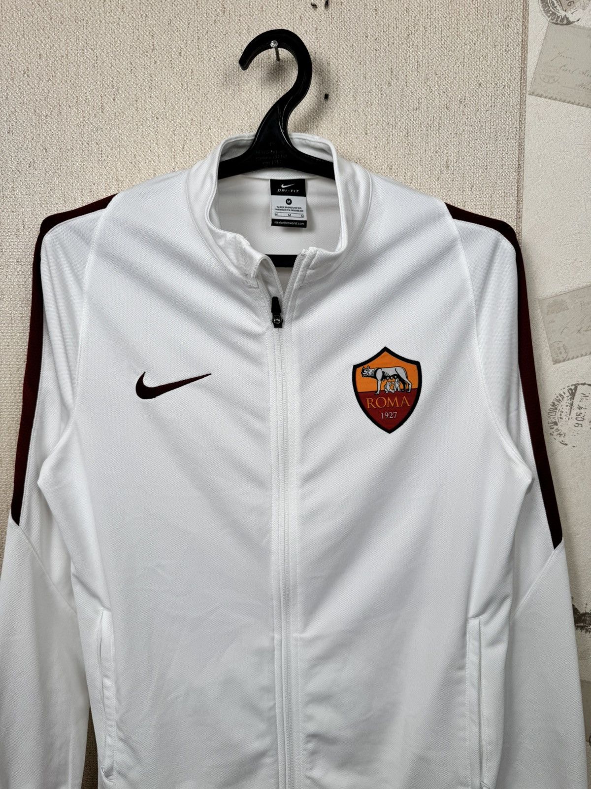 Nike Vintage Nike AS Roma Jacket Socer Full Zip Track M Blokecore Size US M / EU 48-50 / 2 - 5 Thumbnail