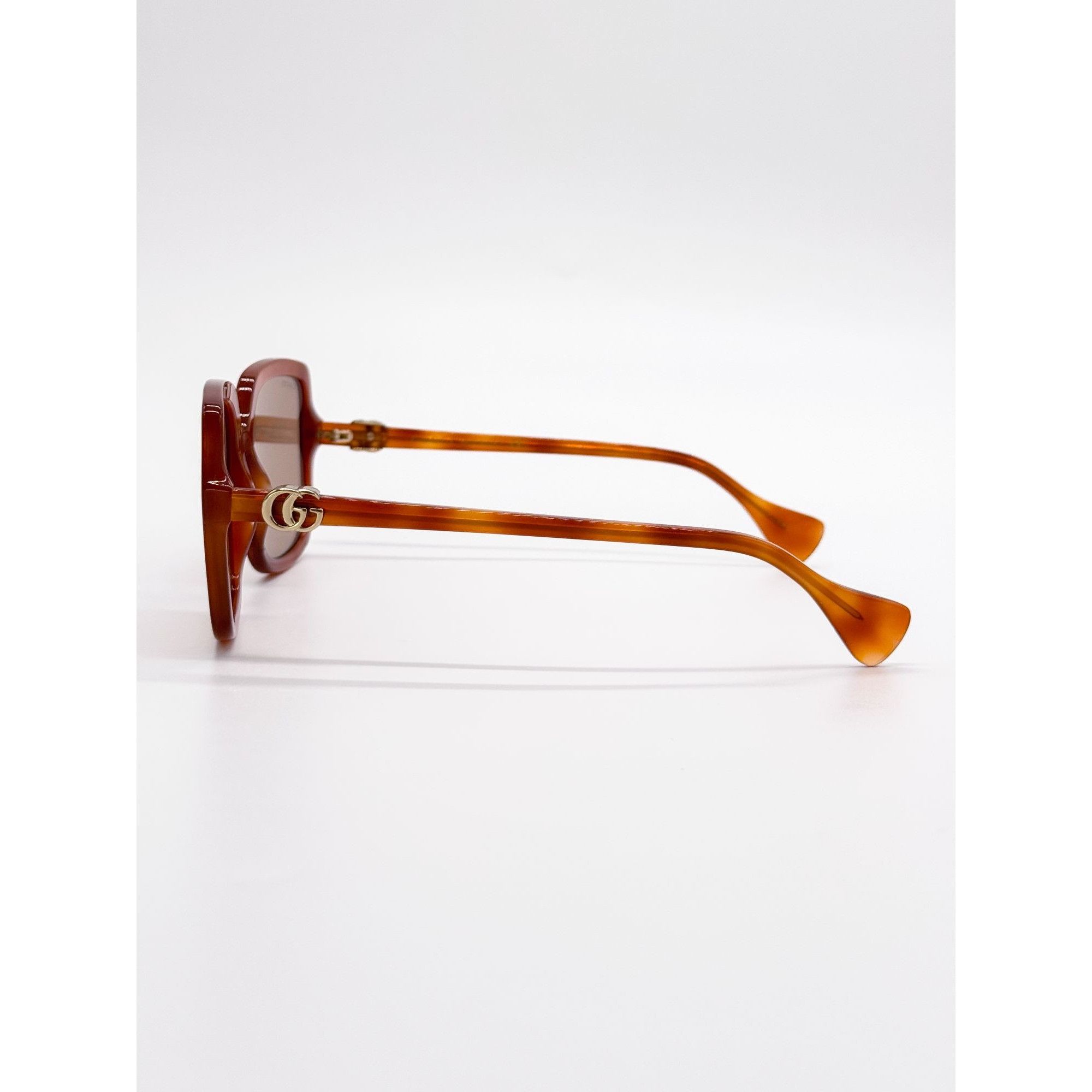 Gucci NEW GUCCI SUNGLASSES GG1070S 002 HAVANA OVERSIZED WOMEN Size ONE SIZE - 7 Thumbnail