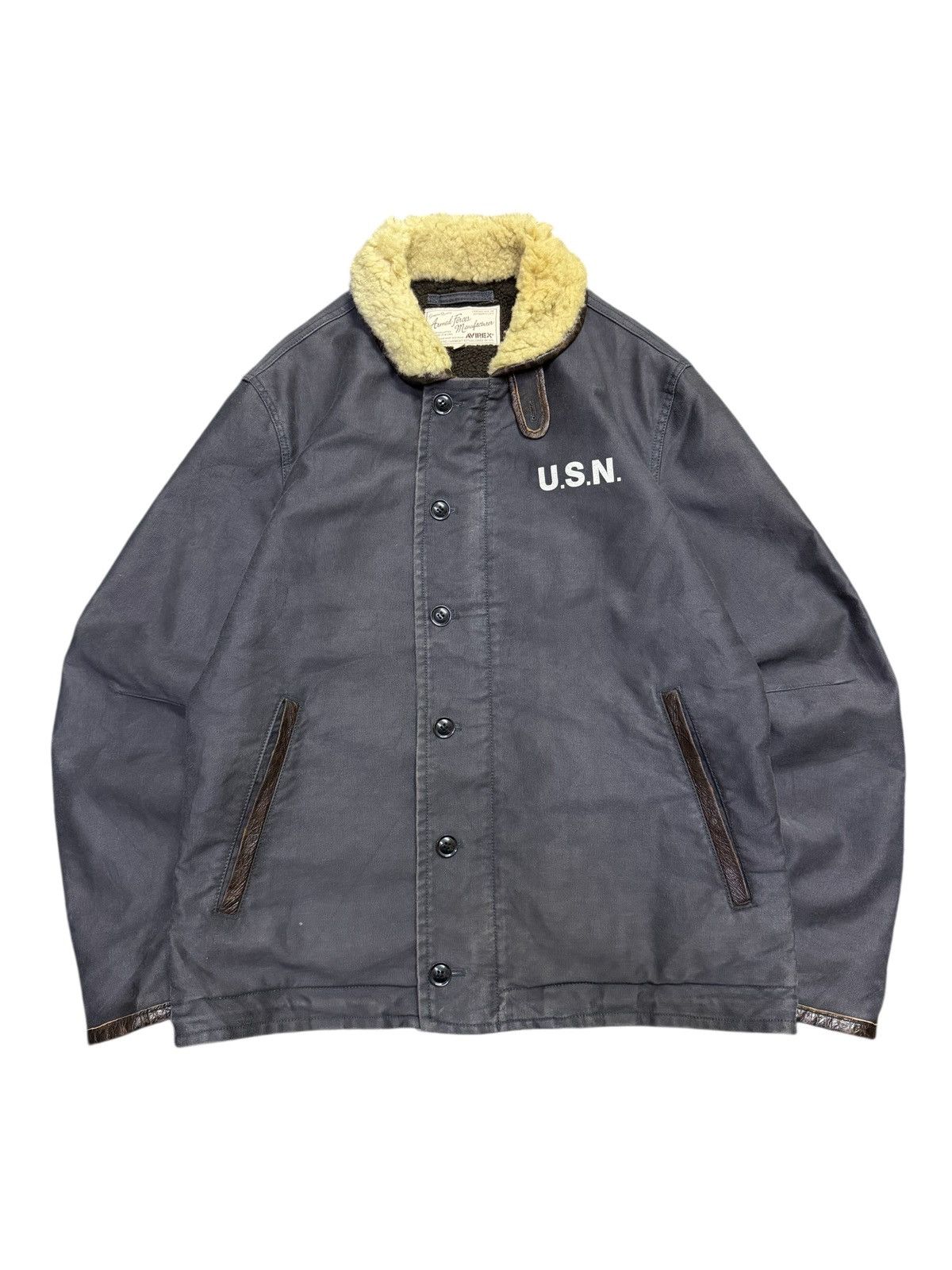 Avirex Vintage Avirex Reproduction U.S Navy (U.S.N) N-1 Deck Jacket Size US XL / EU 56 / 4 - 1 Thumbnail