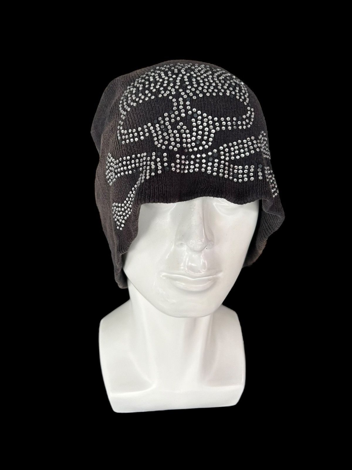 Japanese Brand × Kapital × Vintage Sunfaded Skull Punk Bondage Style big Beanie Hats ☠️☠️🎌🎌 Size ONE SIZE - 6 Thumbnail