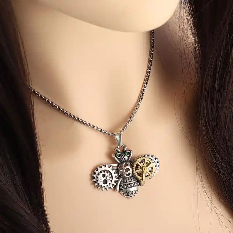 Jewelry × Vintage Vintage Steampunk Necklace Size ONE SIZE - 1 Thumbnail
