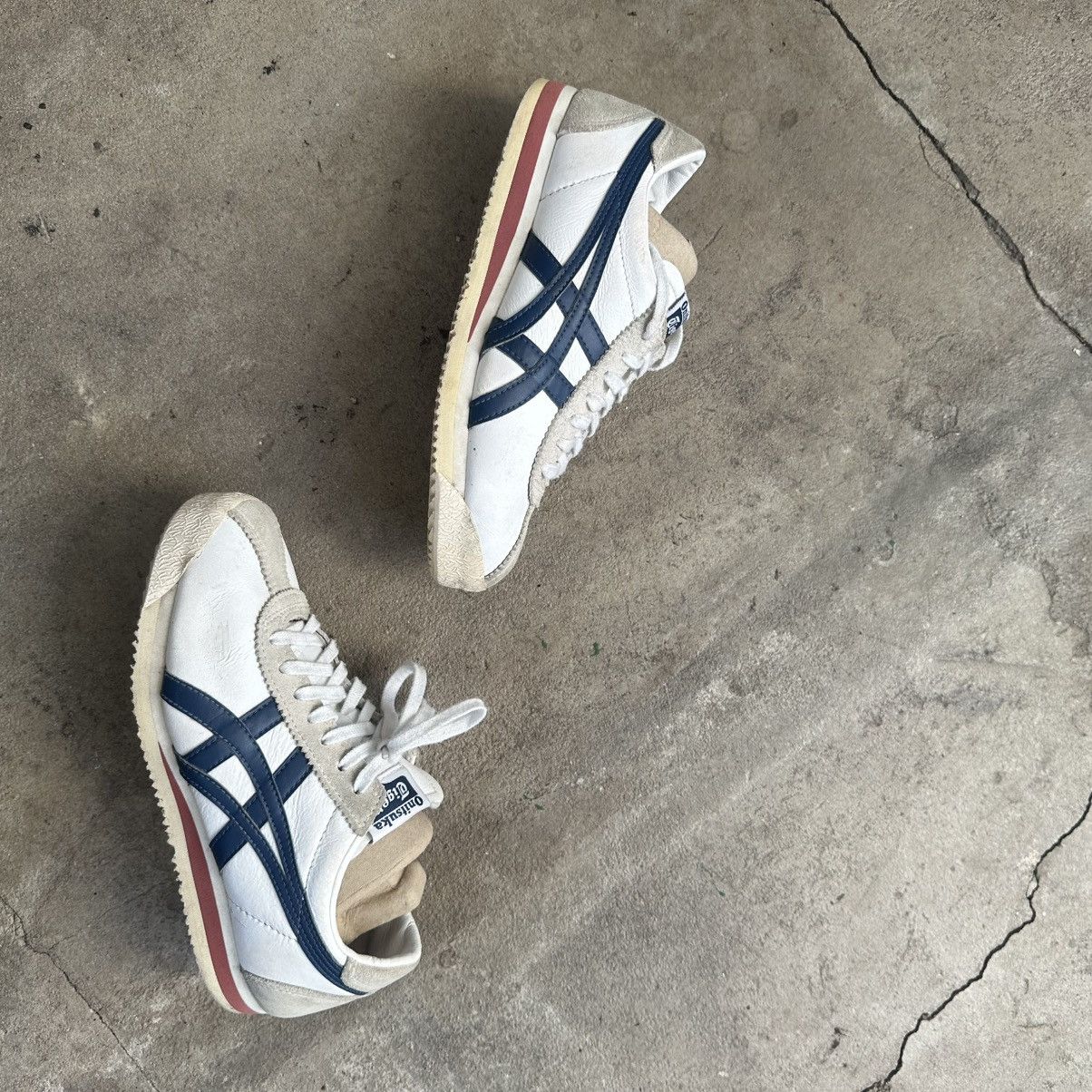 Asics Vintage Asics Tiger Onitsuka White Sneakers Size US 7.5 / IT 37.5 - 4 Thumbnail