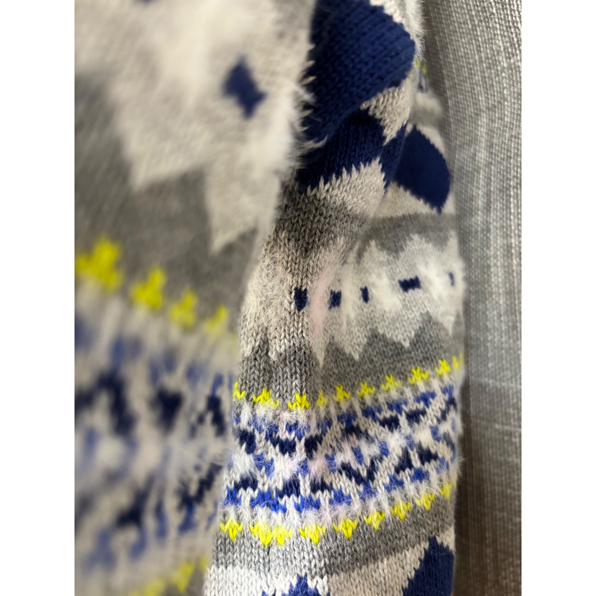 Style & Co Style & Co Fair Isle Crew-Neck Sweater, Stripe Gray, Sz. XS- Size XS / US 0-2 / IT 36-38 - 6 Thumbnail