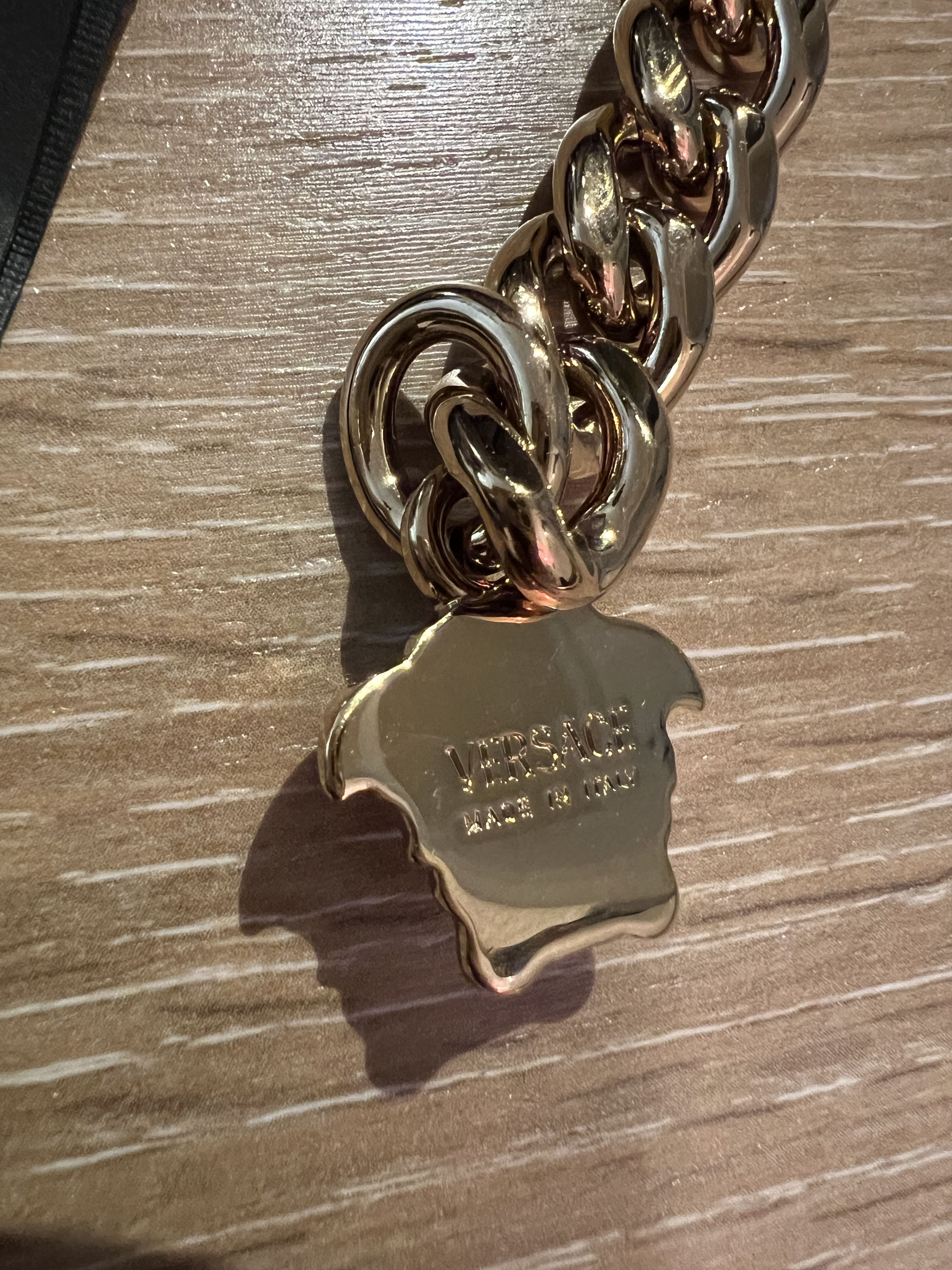 Versace $3225 new VERSACE rare runway metal chain BELT medusa gold Size ONE SIZE - 17 Thumbnail