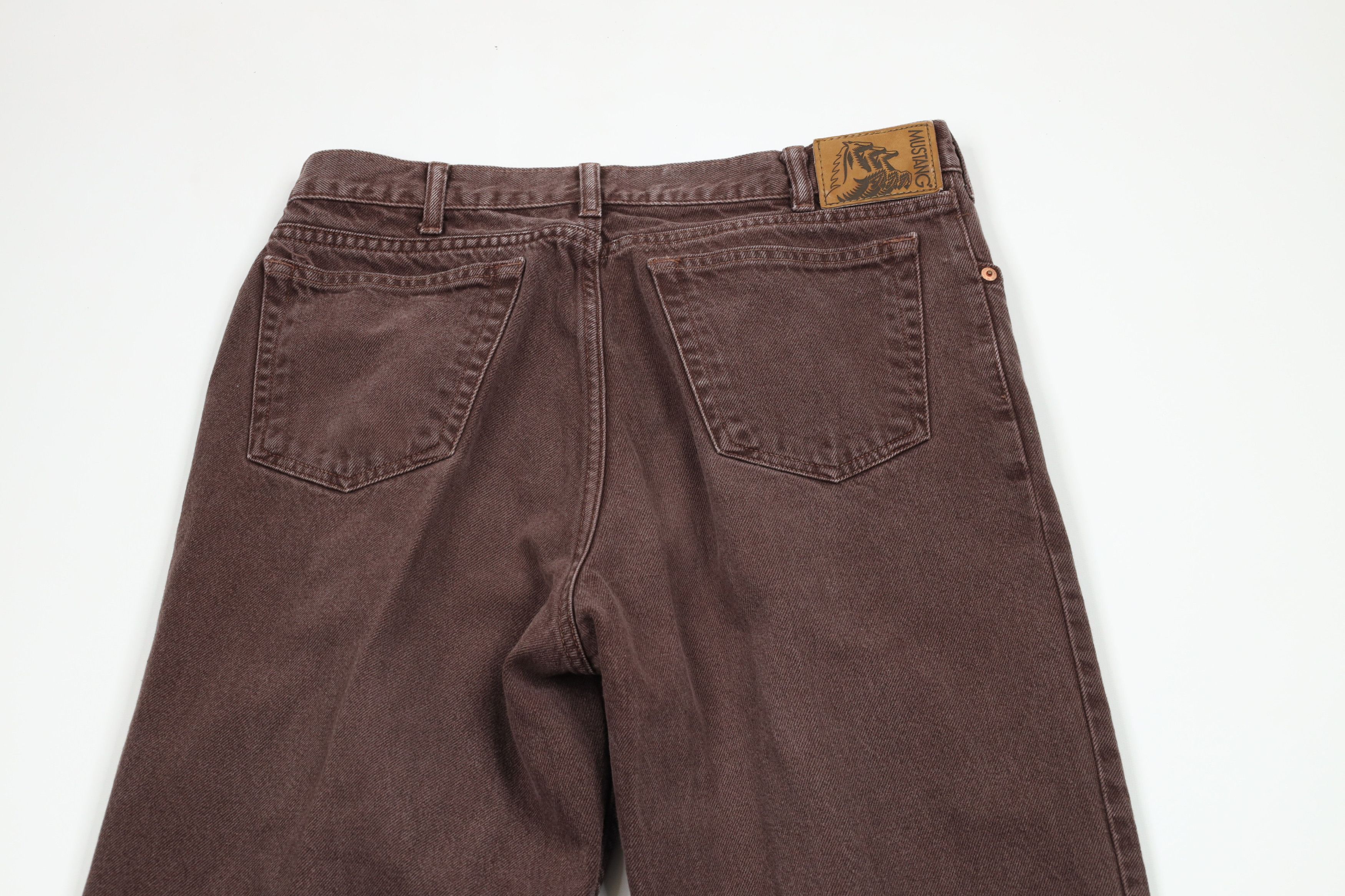 Vintage Vintage 90s Streetwear Straight Leg Denim Jeans Brown Cotton Size US 32 / EU 48 - 10 Thumbnail