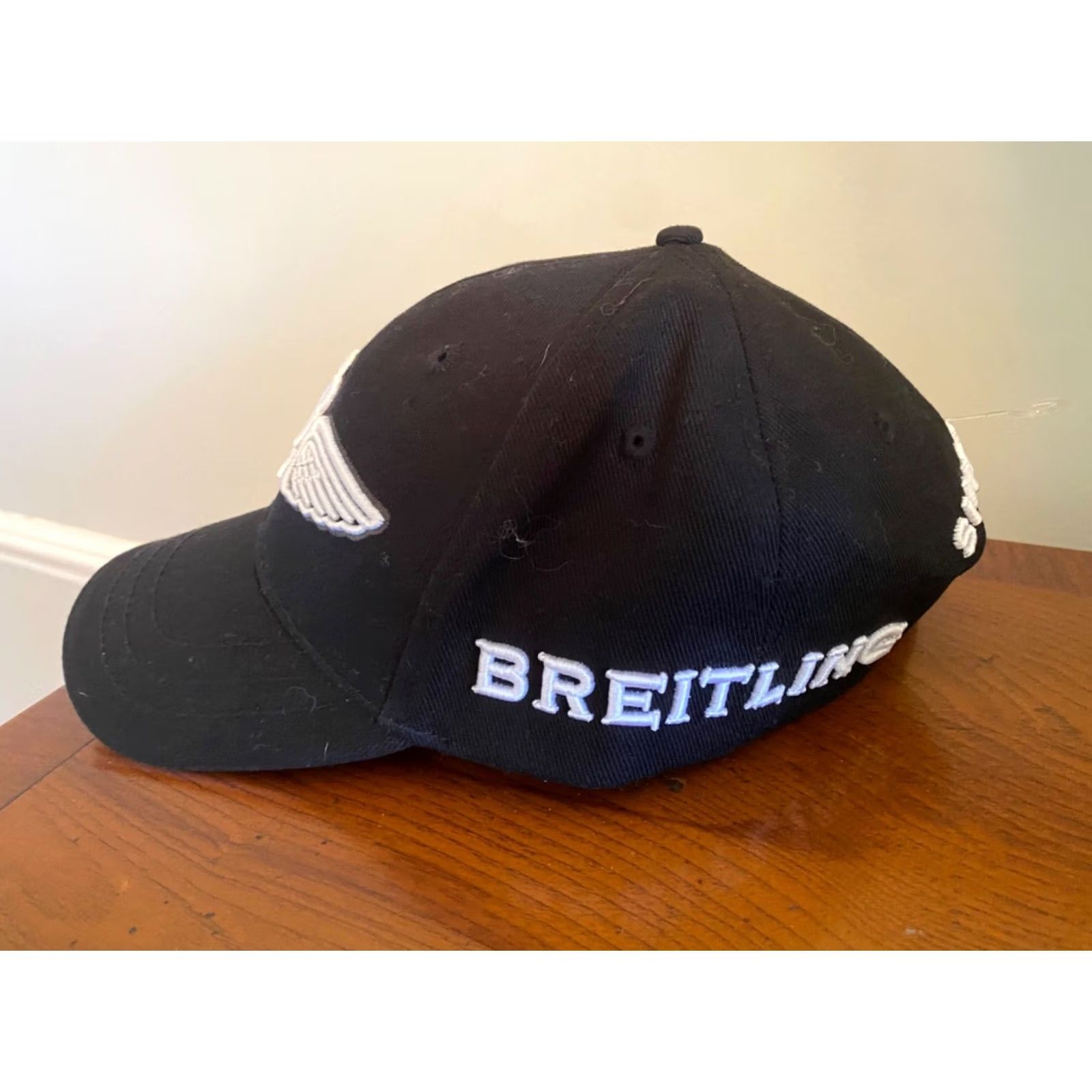 Breitling VINTAGE Breitling 1884 Logo Baseball Hat Cap Black Adjustable OS Adult NWOT Size ONE SIZE - 2 Thumbnail