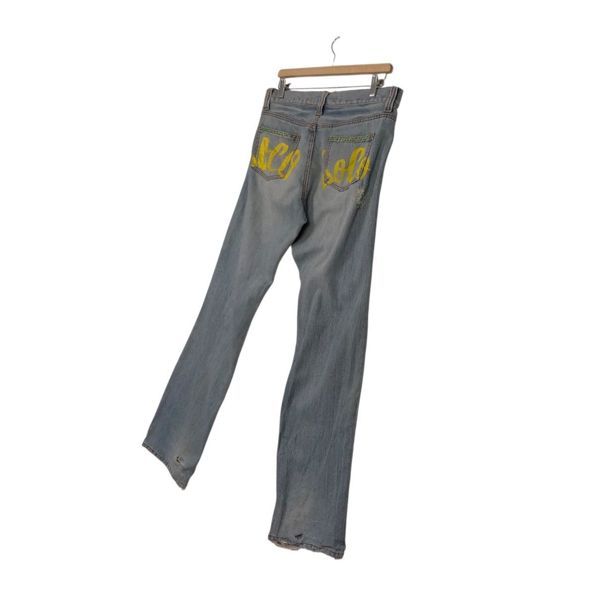 Japanese Brand Hysteric Glamour Distressed Patchwork Denim Size 34" / US 12 / IT 48 - 13 Thumbnail