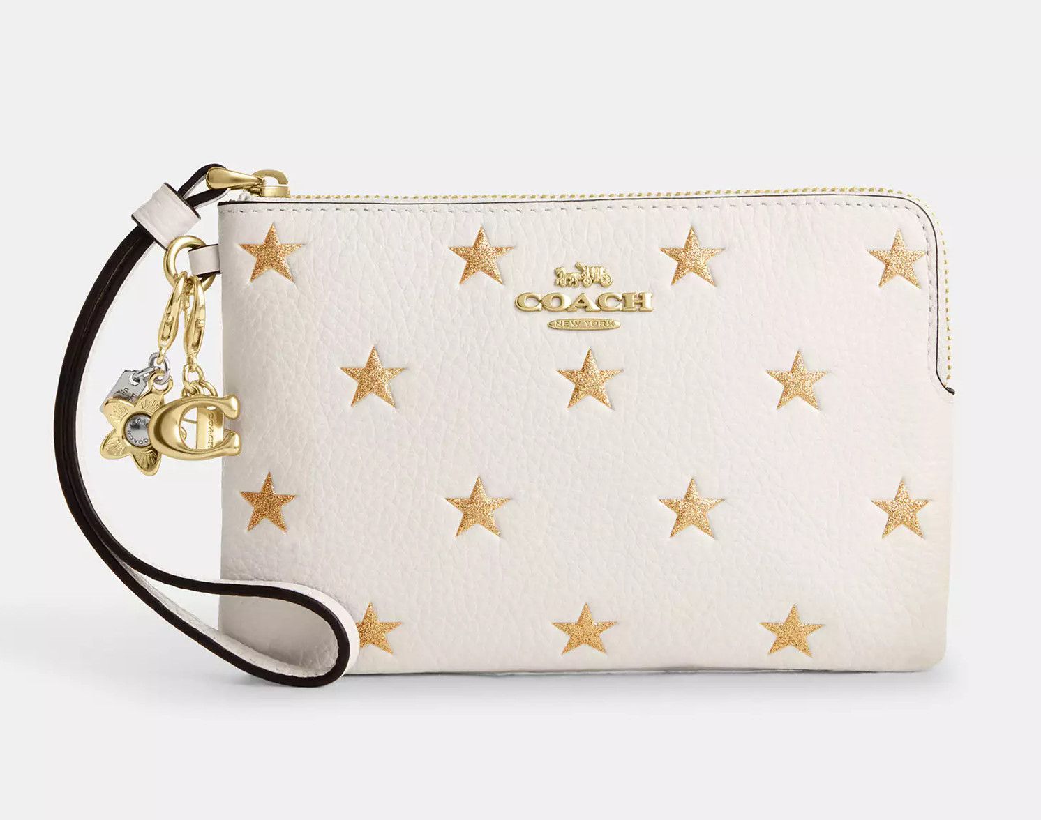 Coach Boxed Corner Zip Wristlet With Star Print And Charms CX174 Size ONE SIZE - 4 Thumbnail