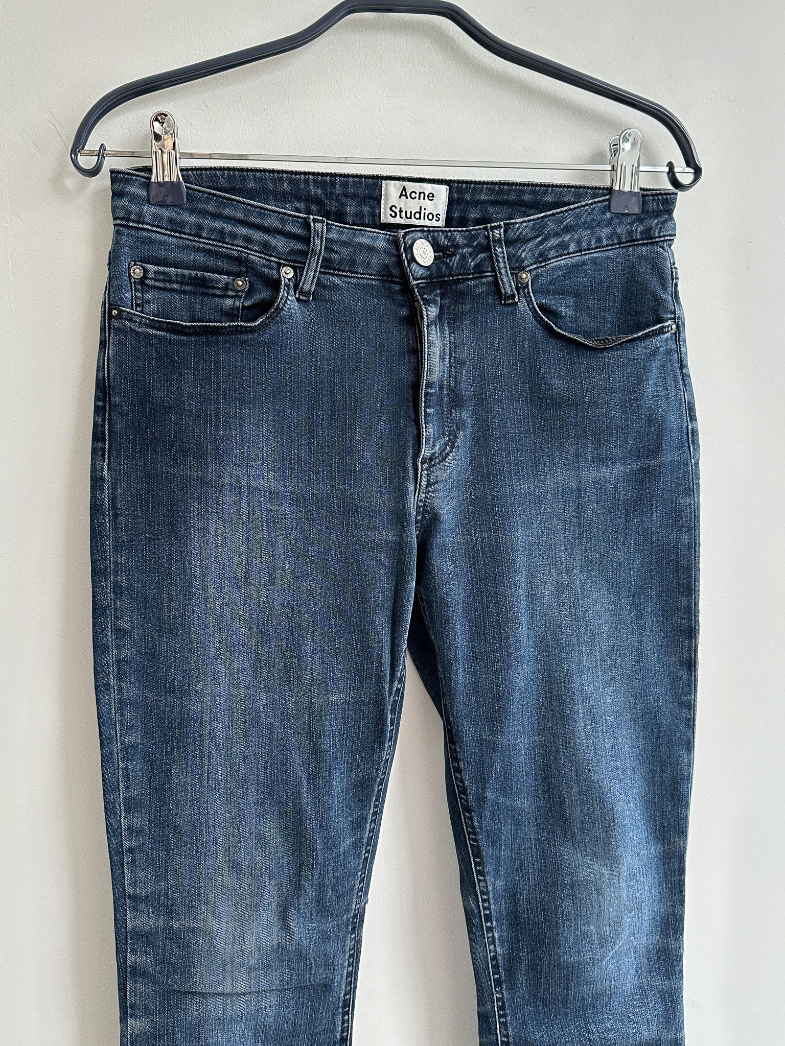 Acne Studios Acne Studios Blue Denim Pants Skinny 29x32 Size 29" - 3 Thumbnail