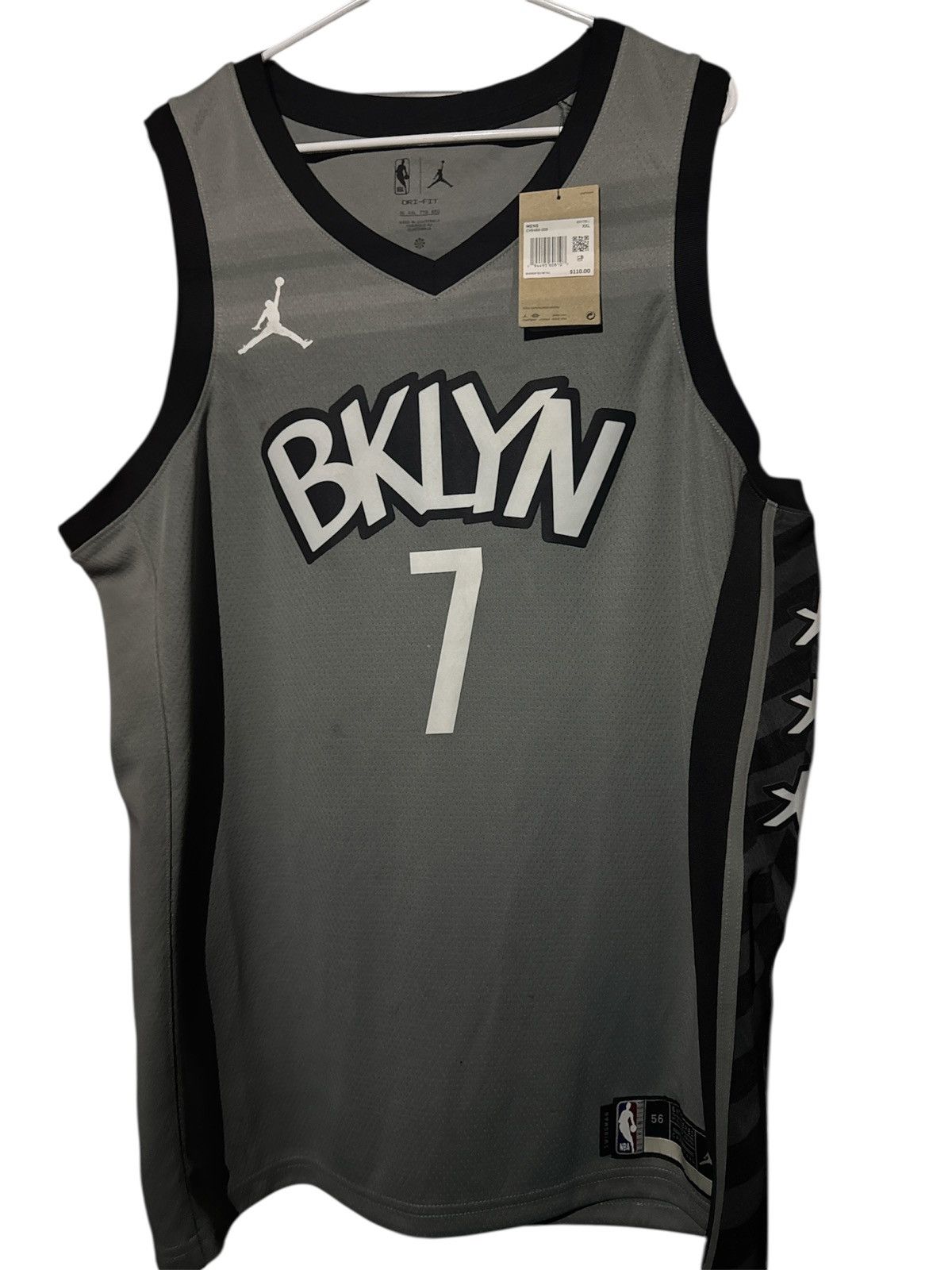 Nike Nike Brooklyn Nets “Kevin Durant” Bold Statement Ed. Jersey Size US XXL / EU 58 / 5 - 2 Thumbnail