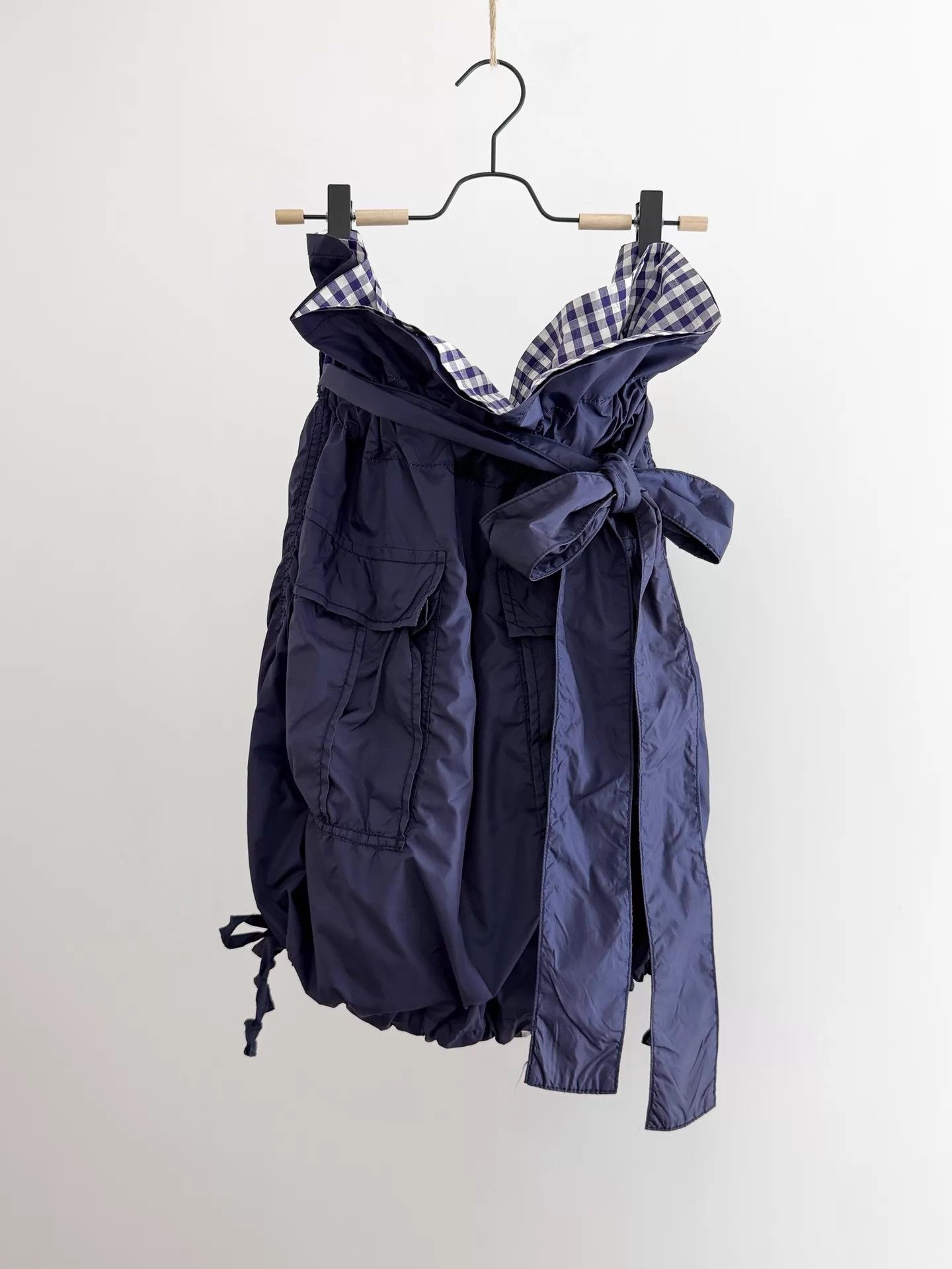 Comme des Garcons CDG Balloon Skirt Cotton-Nylon Drawstring Double Layer Size 27" / US 4 / IT 40 - 1 Thumbnail