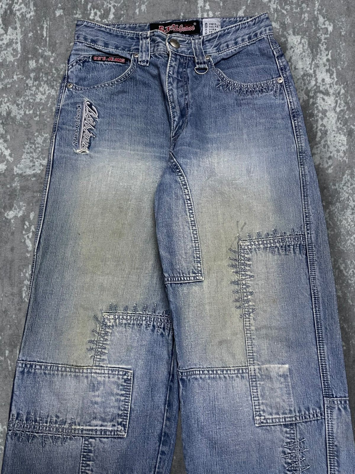 Japanese Brand Vintage Japan Designer 90S Streetwear B.SB Baggy Distressed Size US 28 / EU 44 - 6 Thumbnail