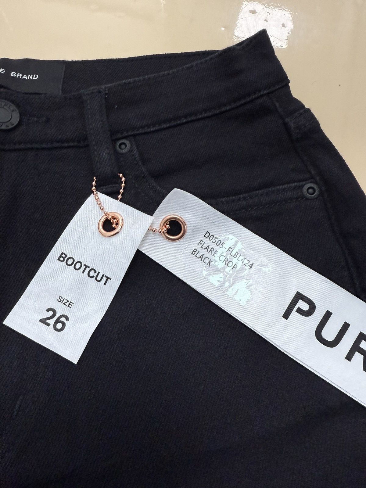 Other Purple Brand Flare Crop Black Size 26" / US 2 / IT 38 - 2 Thumbnail