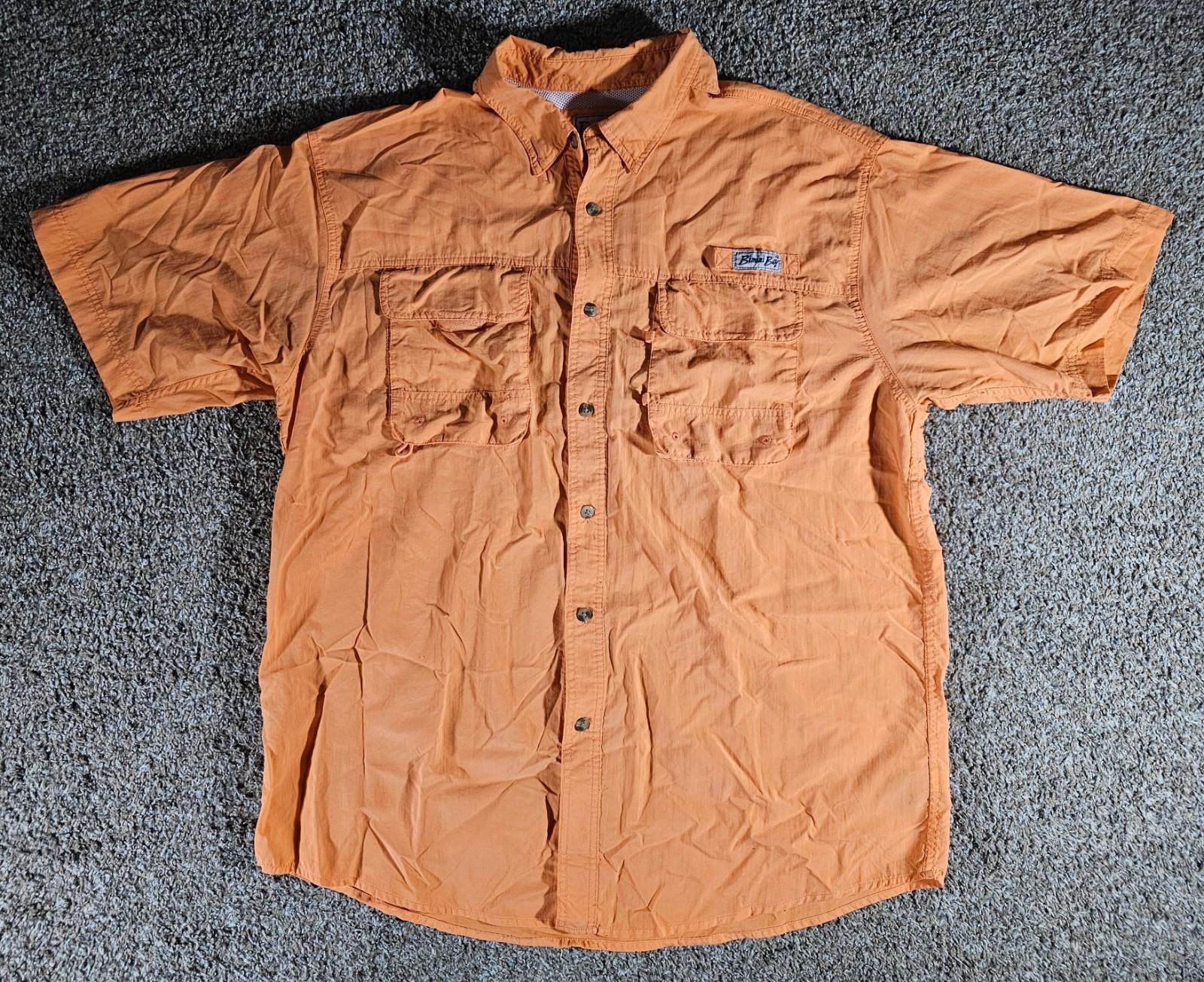 Designer Bimini Bay Outfitters XL Orange Short Sleeve Fishing Shirt Size US XL / EU 56 / 4 - 1 Thumbnail