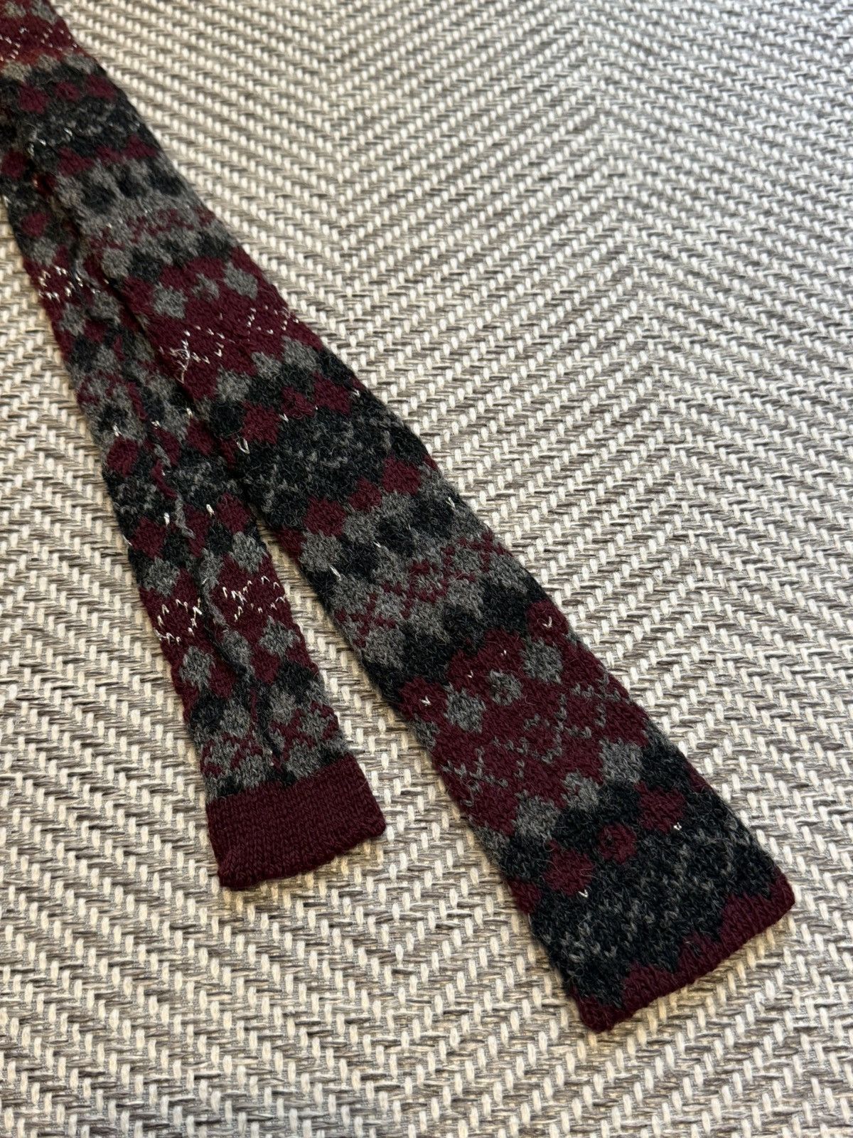 Comme des Garcons Homme COMME des GARÇONS HOMME Nep Jacquard Knit Tie Size ONE SIZE - 2 Thumbnail