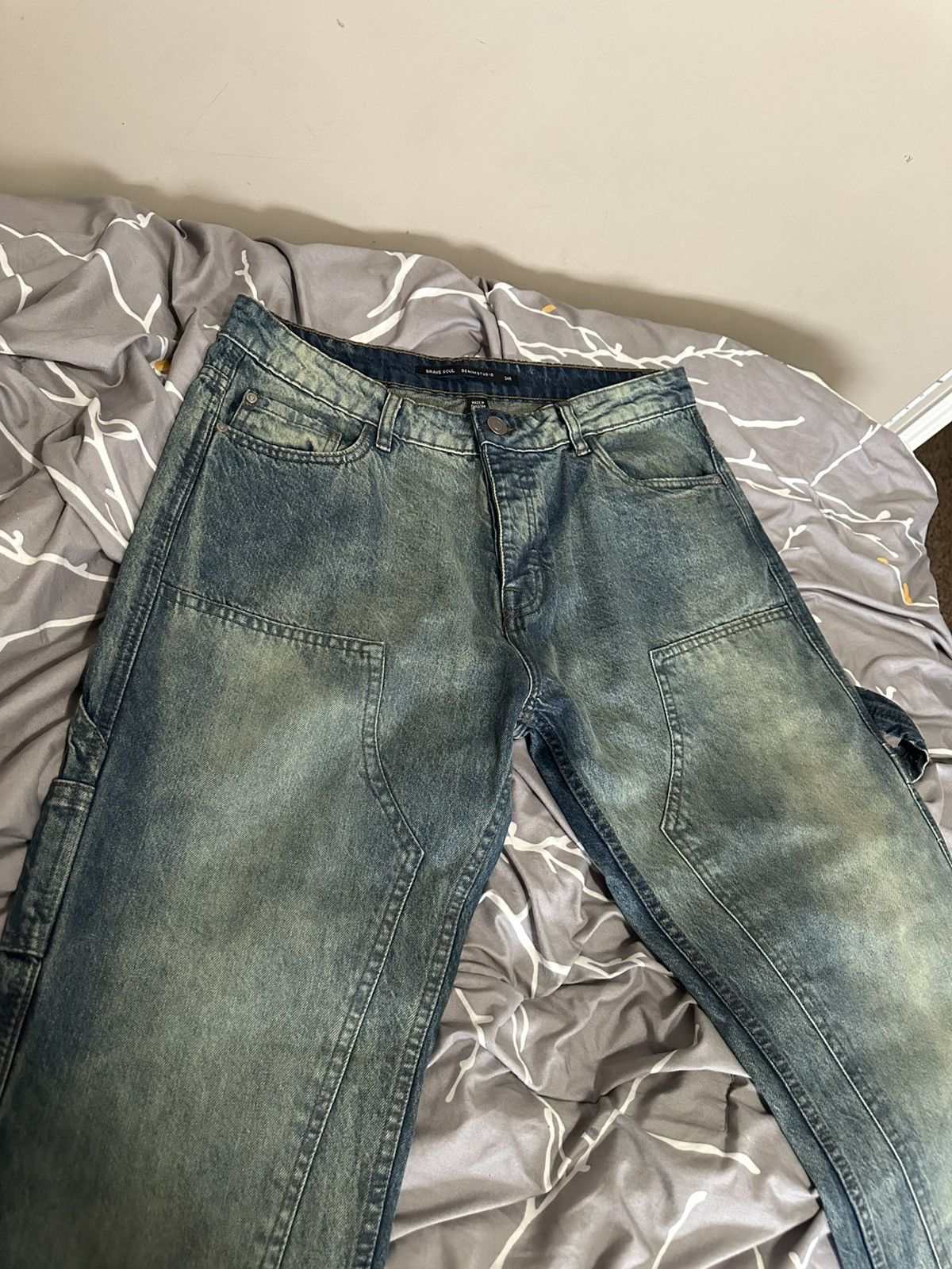 Brave Soul Double Knee Brave Soul Carpenter Pants Size US 34 / EU 50 - 3 Thumbnail
