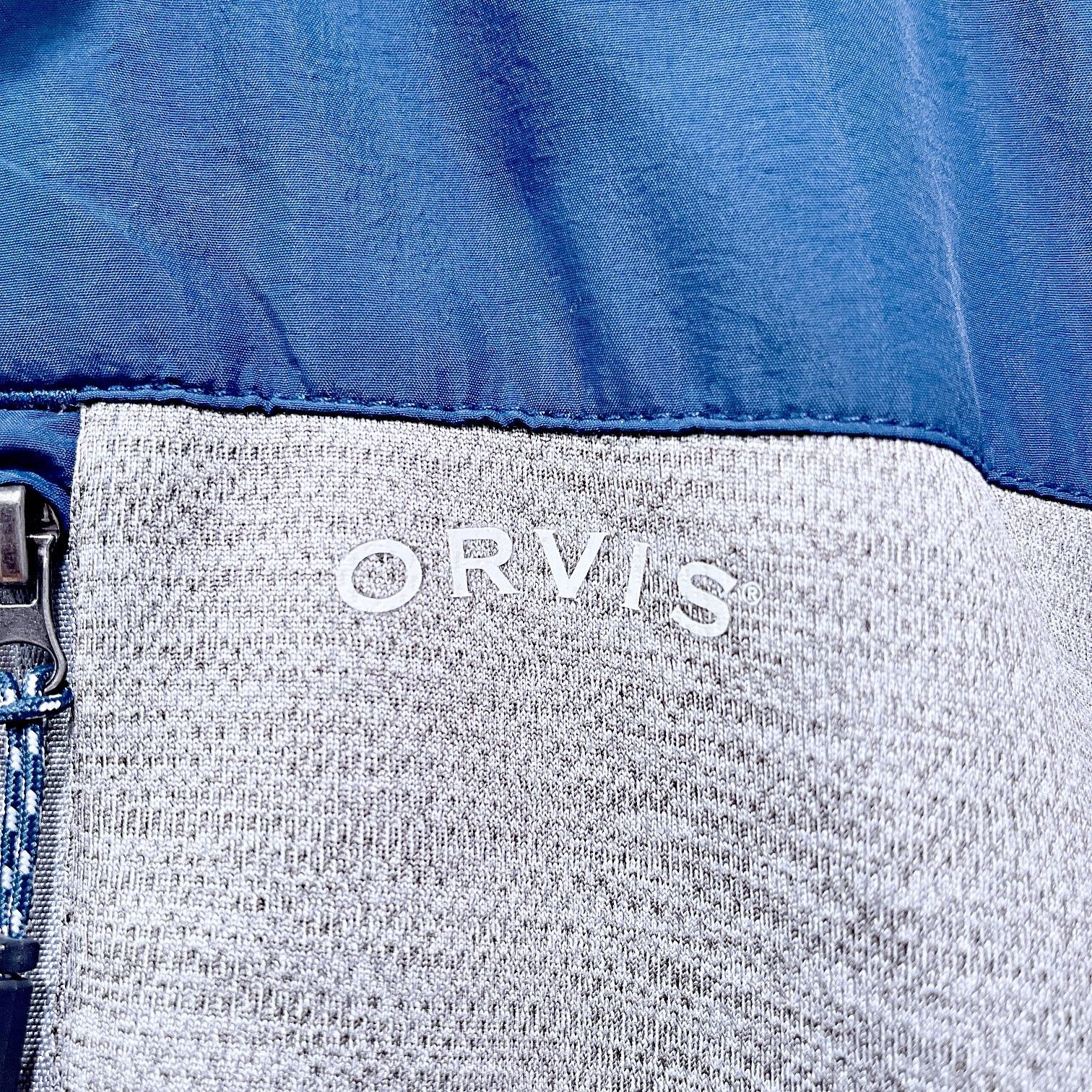 Orvis Orvis Fleece Bonded Mesh Full Zip Jacket Gray Blue Mens XXL Size US XXL / EU 58 / 5 - 3 Thumbnail