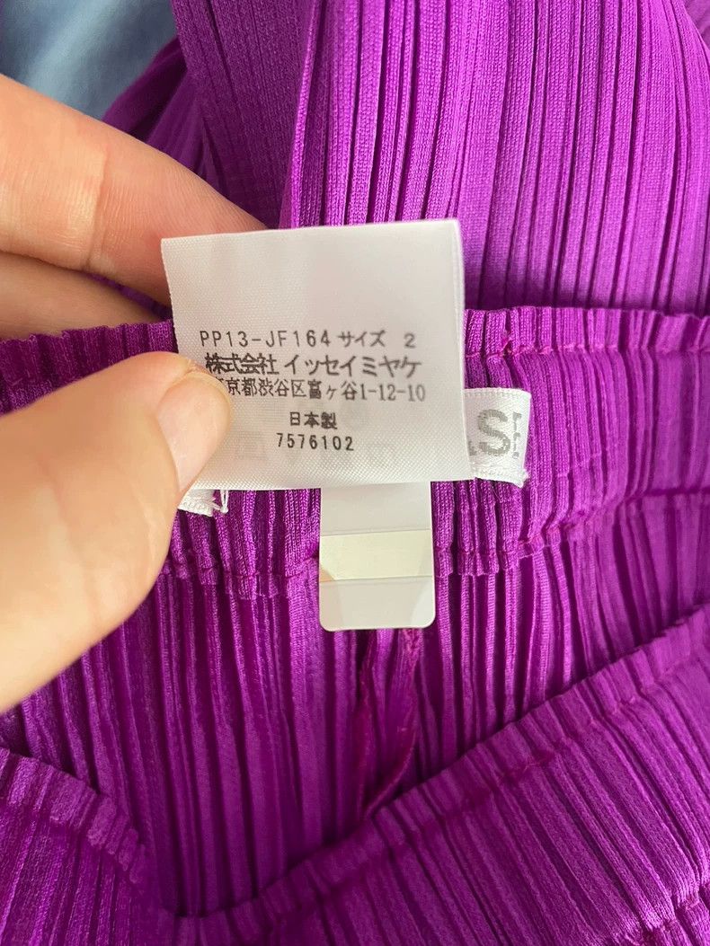 Issey Miyake issey miyake size：2 Purple trousers 2506-Nextarrow Size 22" - 4 Thumbnail