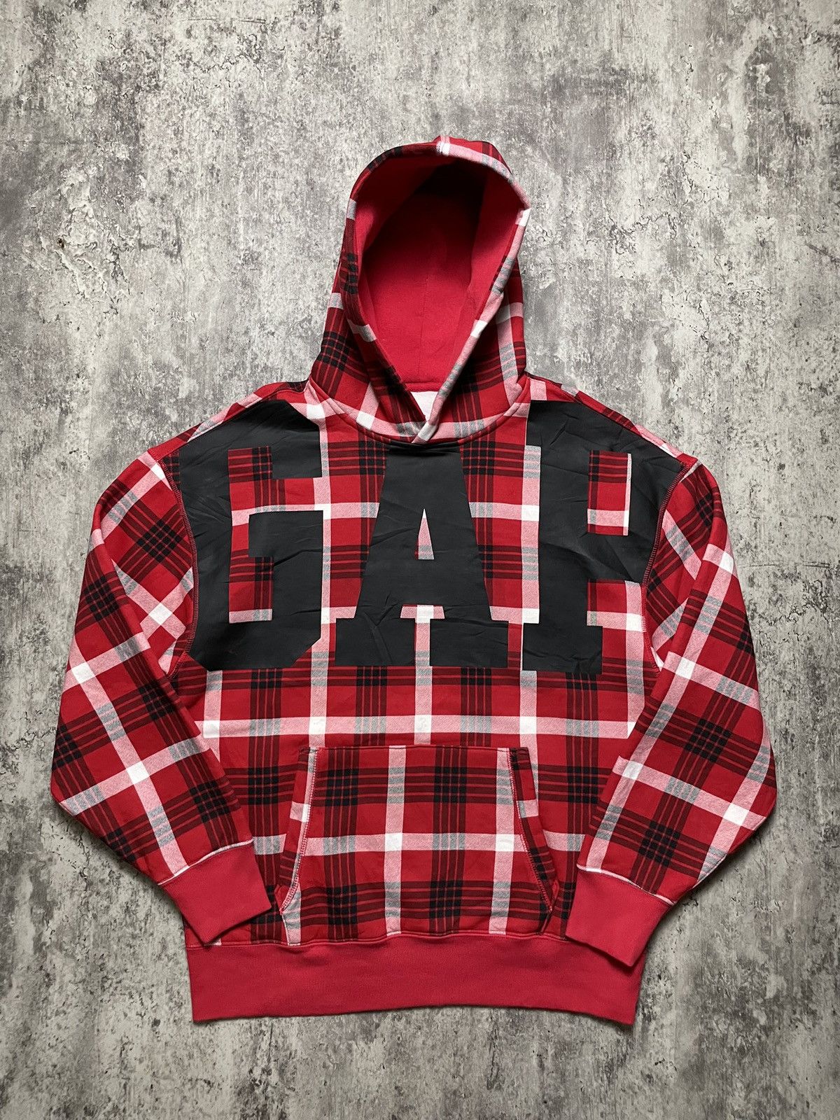 Gap GAP Big Logo Plaid Hoodie Size US M / EU 48-50 / 2 - 1 Thumbnail
