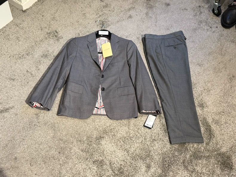 Thom Browne Thom Browne Medium grey slim low waist trousers Size 26" / US 2 / IT 38 - 5 Thumbnail