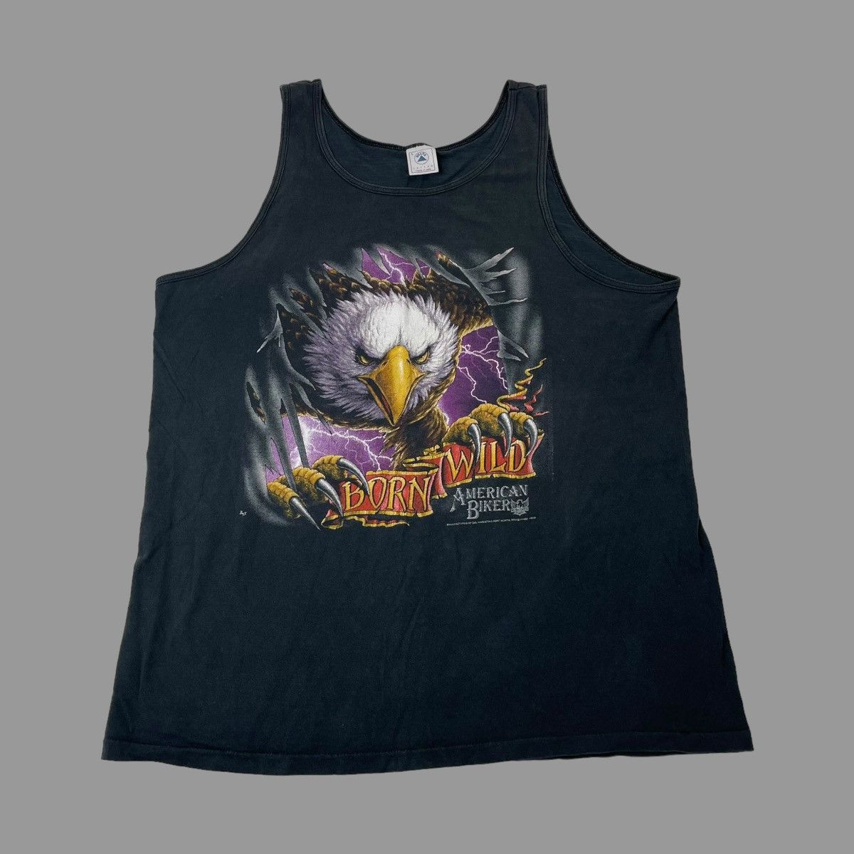 Vintage Vintage 90s single stitch biker tank top Size US L / EU 52-54 / 3 - 1 Thumbnail