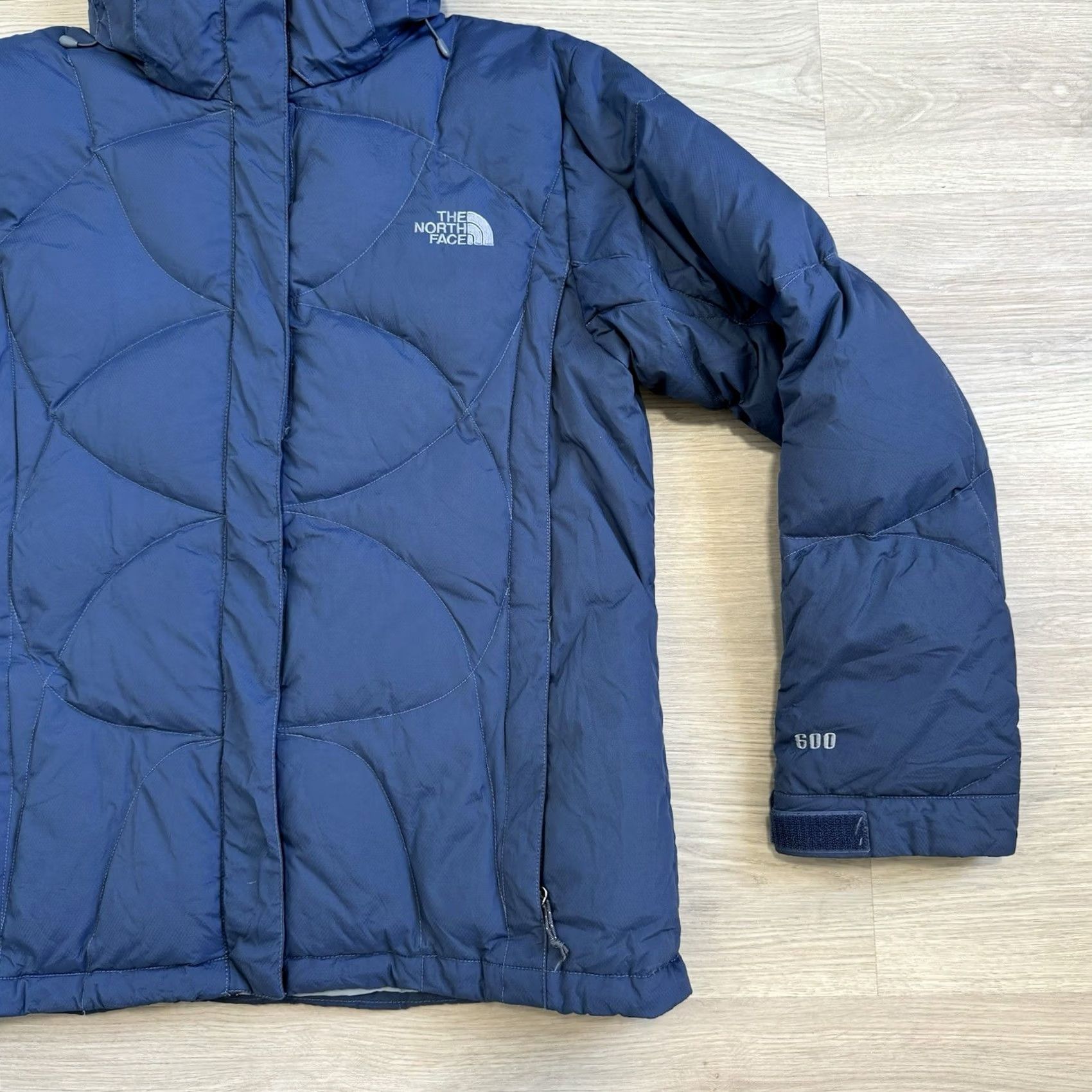 The North Face Vintage The North Face Jacket Women’s L Blue Down Puffer Quilted 600 Ski Ice Size L / US 10 / IT 46 - 3 Thumbnail