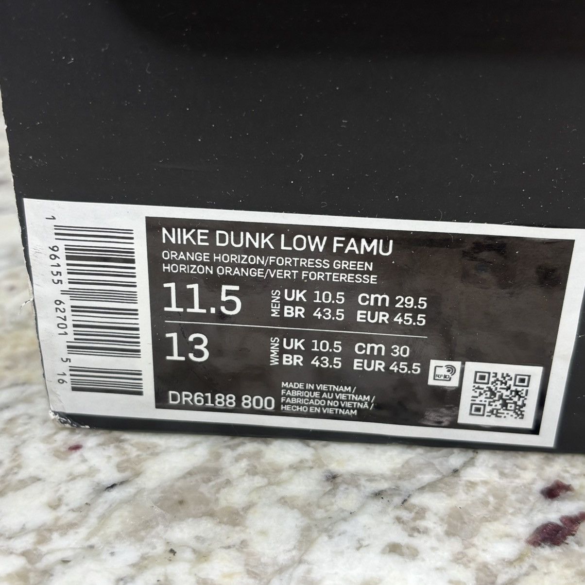 Nike Size 11.5 - Nike Dunk FAMU Rattlers Florida A&M CLEAN W/Box Size US 11.5 / EU 44-45 - 18 Thumbnail