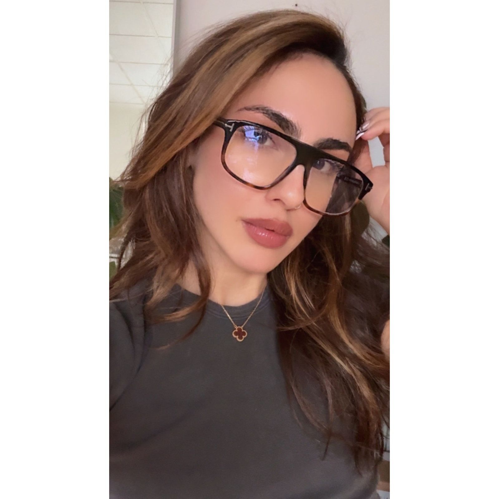 Tom Ford NEW Tom Ford FT6063-B 001 Square Bluelight Frames in Black Size ONE SIZE - 7 Thumbnail